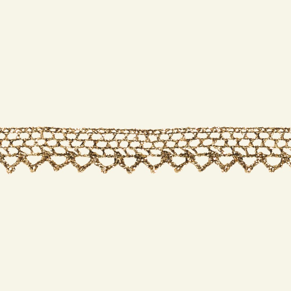 Lace trimming 13mm gold col. lurex 3m 21095_pack