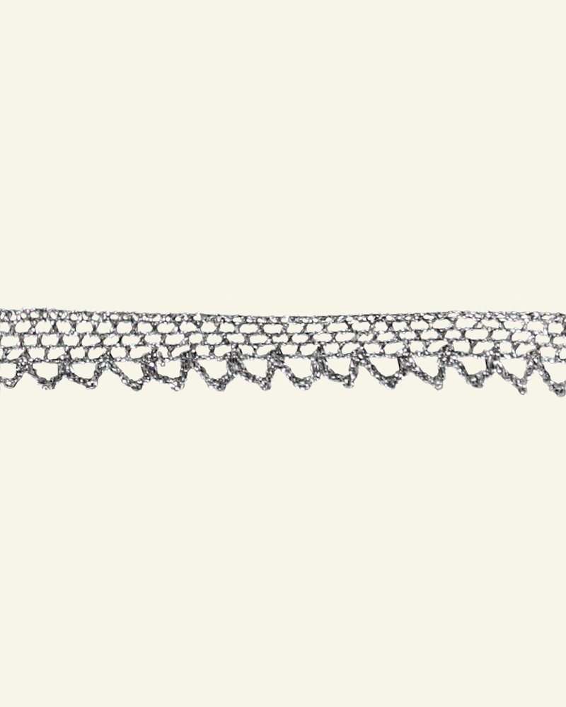 Lace trimming 13mm silver col. lurex 3m 21096_pack