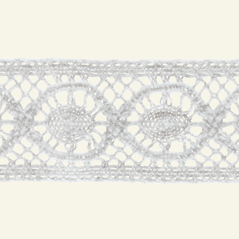 Lace trimming 45mm white per meter 21071_pack