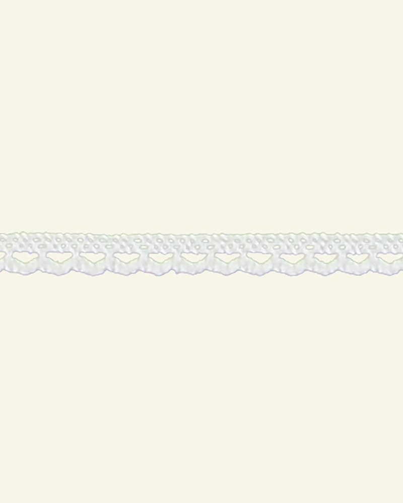 Lace trimming scalloped 10mm white 3m 21021_pack