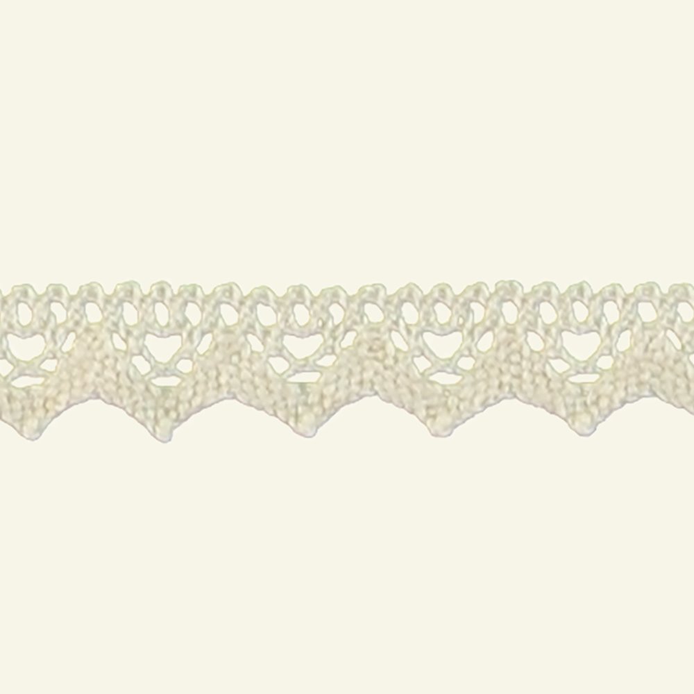 Lace trimming scalloped 20mm nature 3m 21030_pack