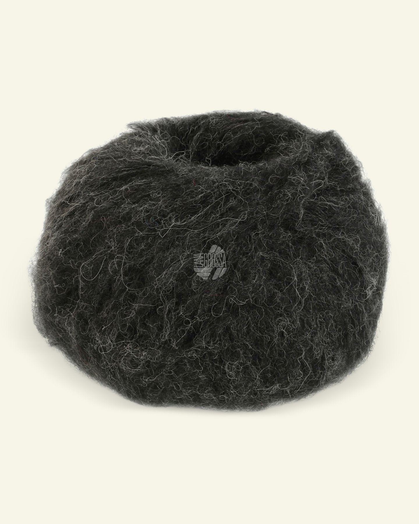Lana Grossa, alpaca yarn "Natural Alpaca Lungo", black 90001024_pack
