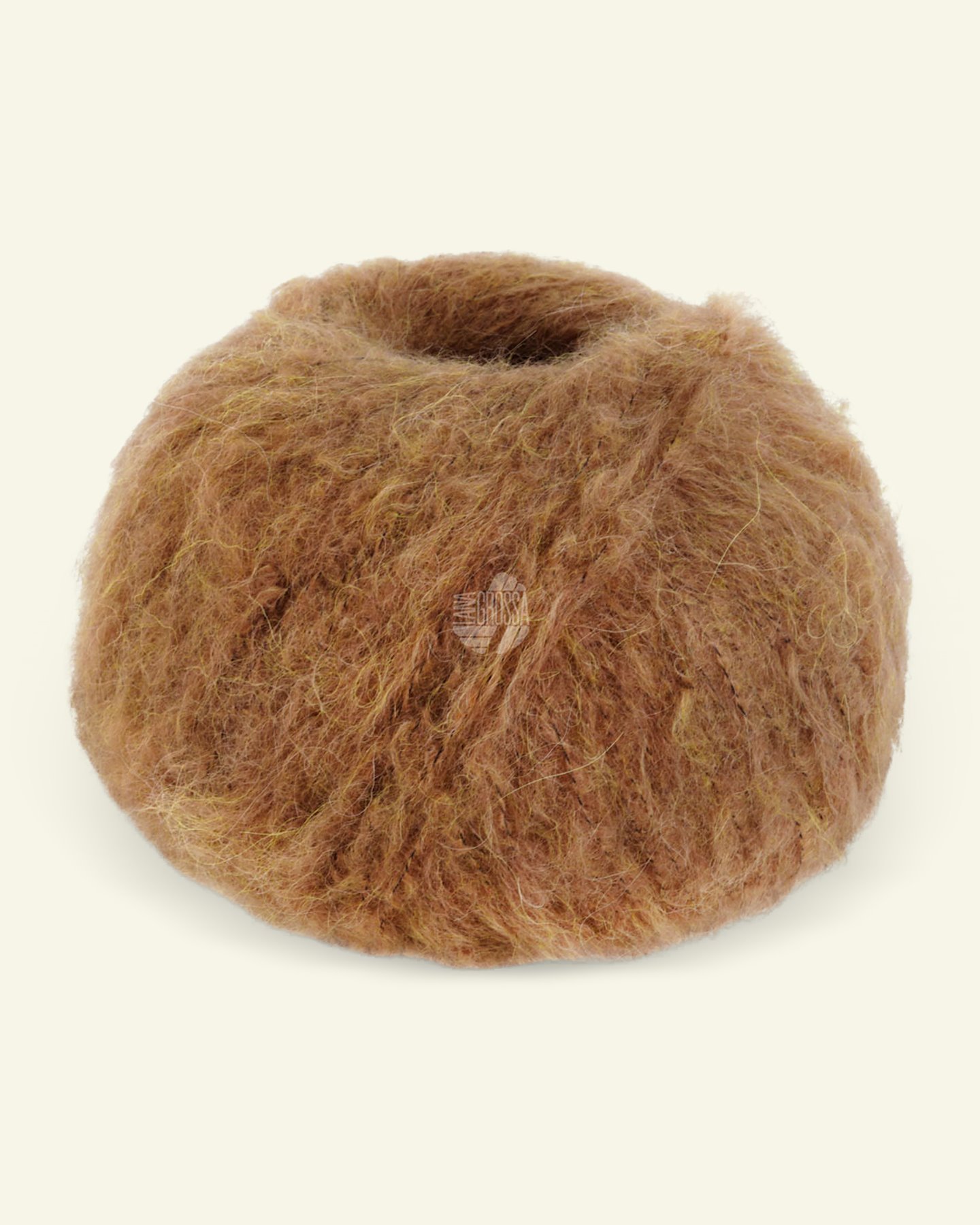 Lana Grossa, alpaca yarn "Natural Alpaca Lungo", light brown 90001023_pack