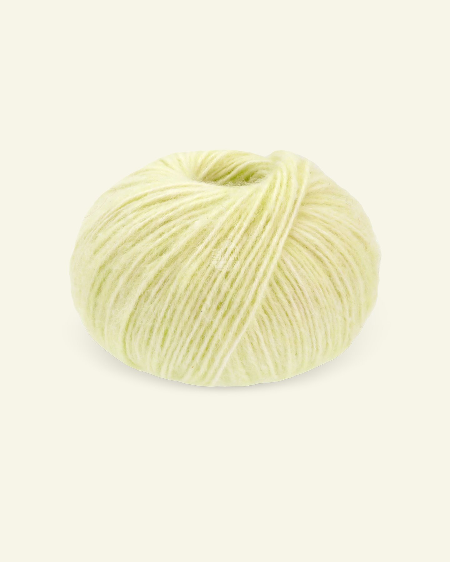 Lana Grossa, bomull/alpakkagarn "Natural Alpaca Pelo", sart grønn mel. 90001015_pack