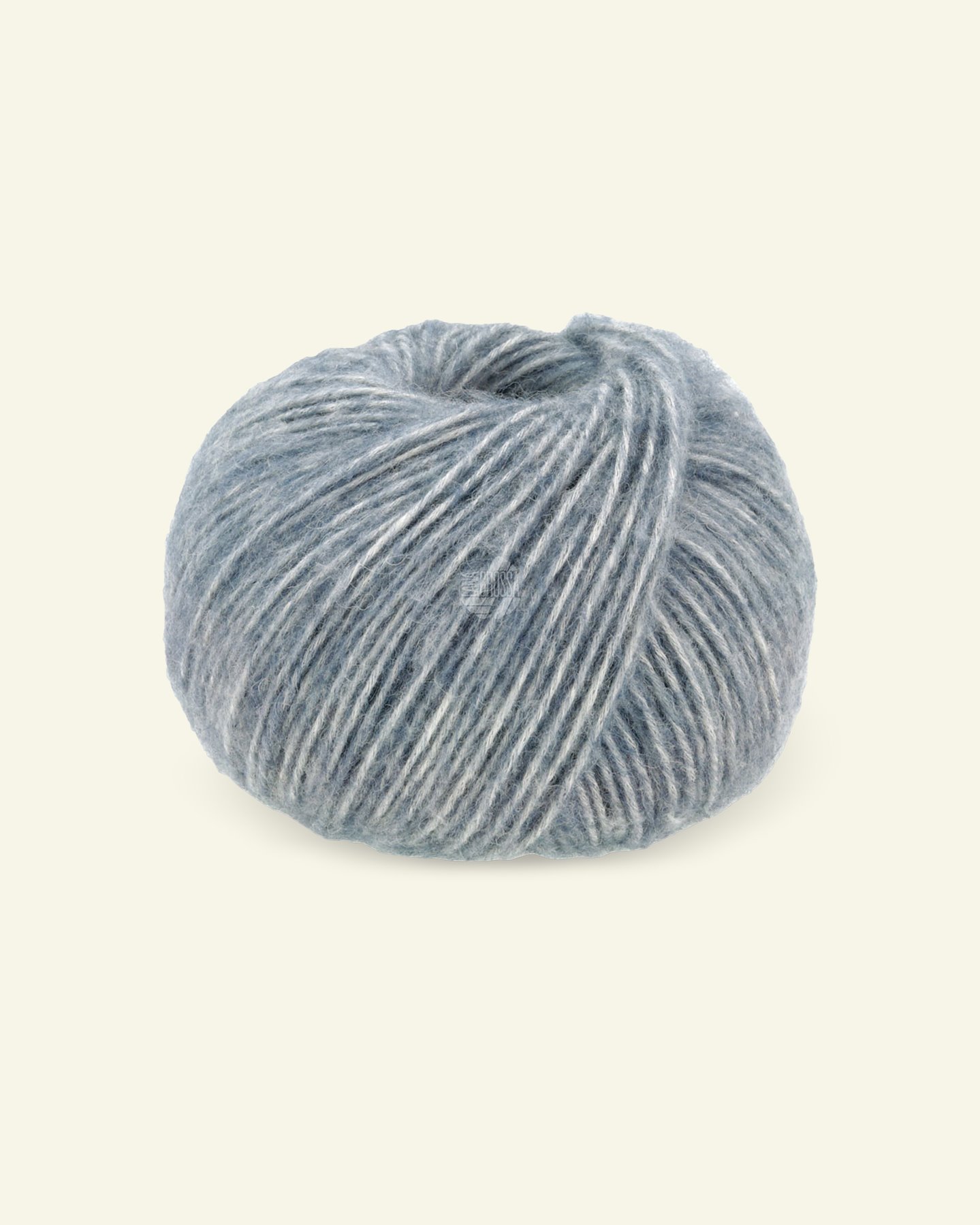Lana Grossa, cotton/alpaca yarn "Natural Alpaca Pelo", blue mel. 90001010_pack