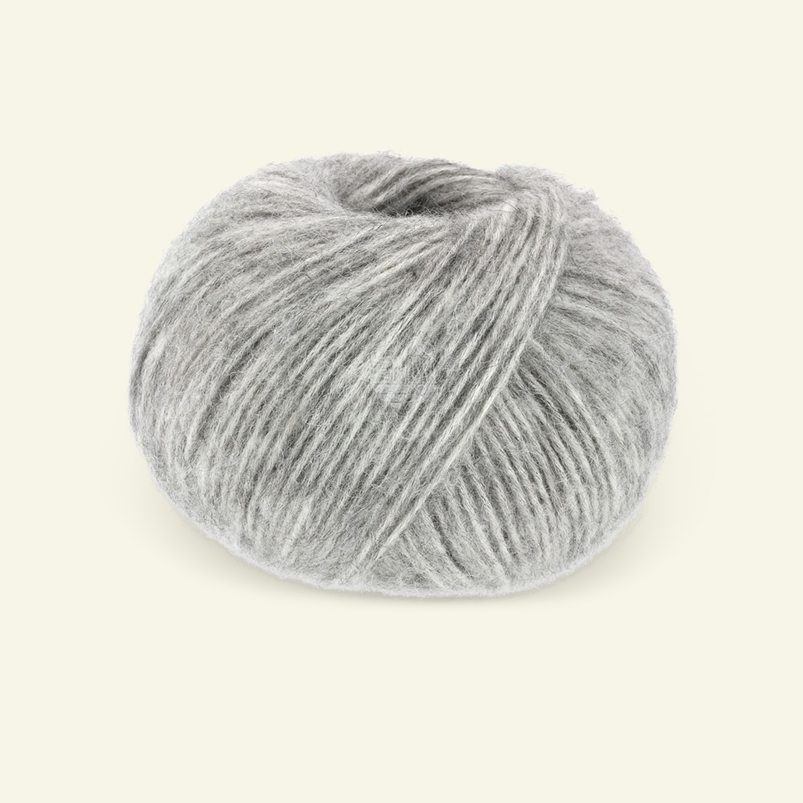 Lana Grossa, cotton/alpaca yarn "Natural Alpaca Pelo", light grey mel. 90001020_pack