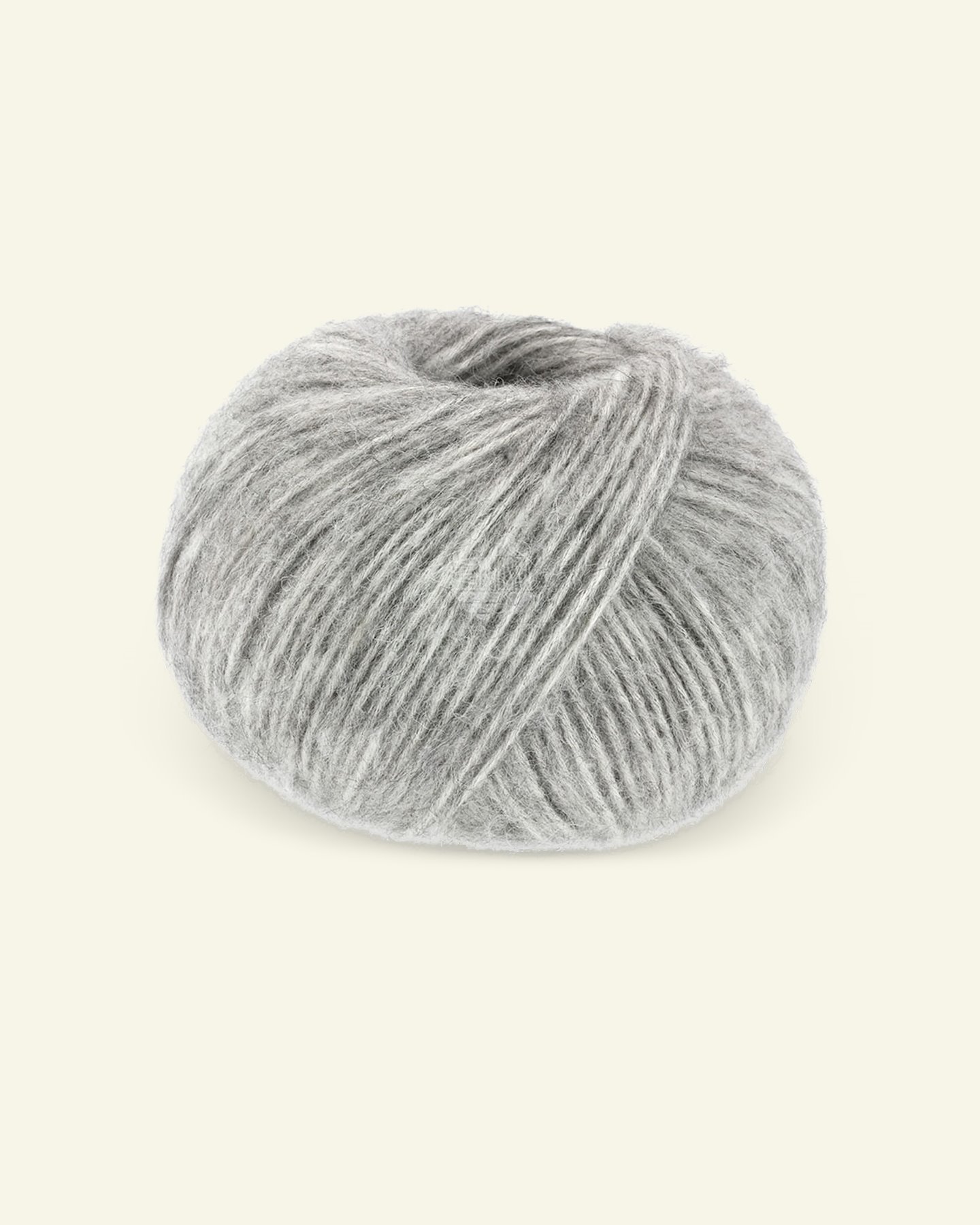 Lana Grossa, cotton/alpaca yarn "Natural Alpaca Pelo", light grey mel. 90001020_pack