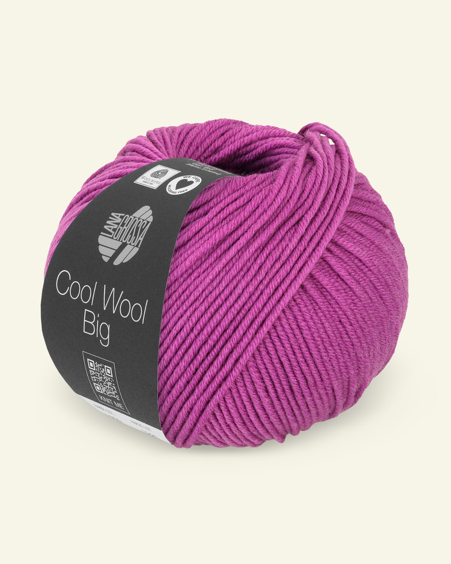 Lana Grossa, ekstrafint merinoullgarn "Cool Wool Big", fuchsia 90001102_pack