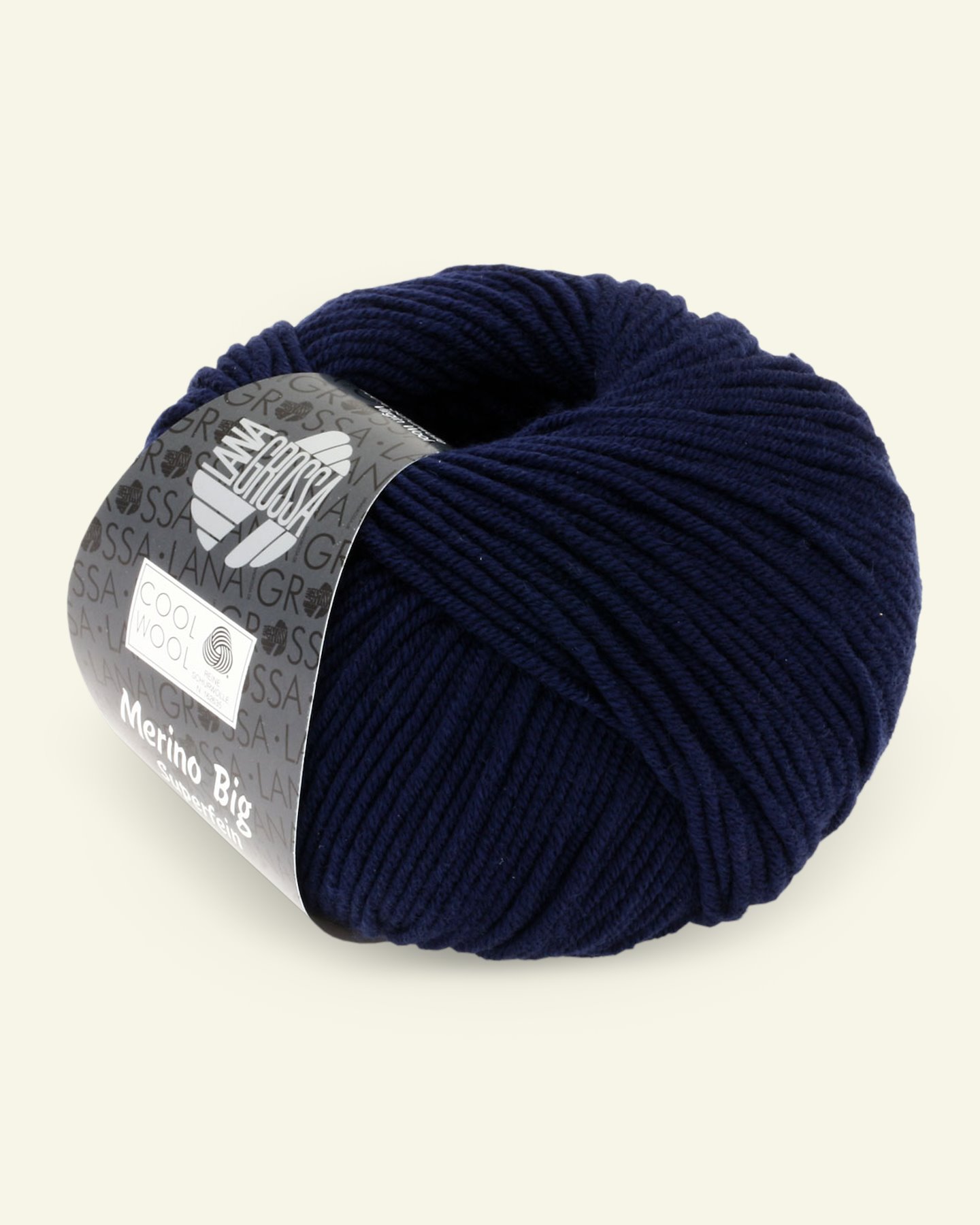 Lana Grossa, ekstrafint merinoullgarn "Cool Wool Big", navy 90001103_pack