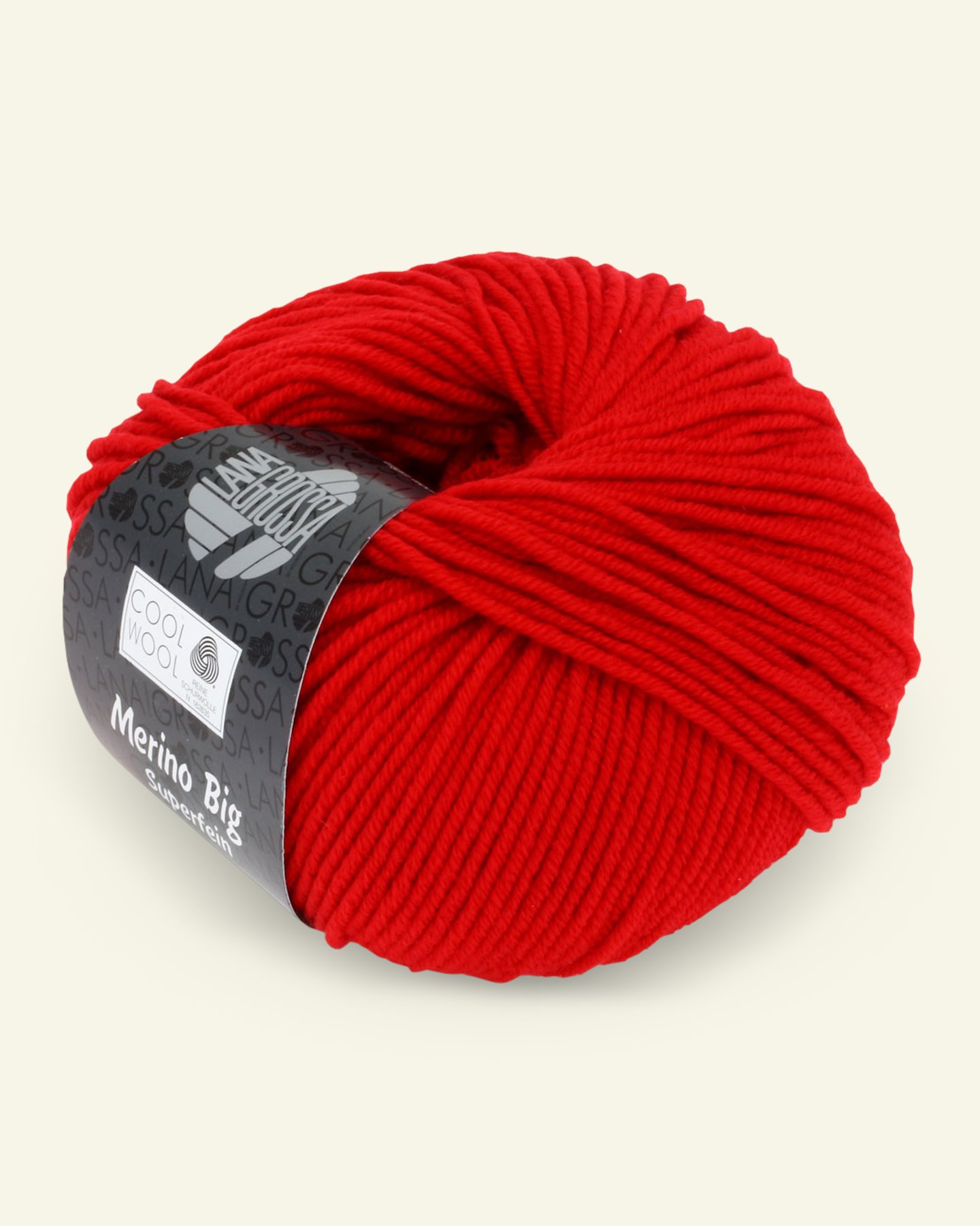 Lana Grossa, ekstrafint merinoullgarn "Cool Wool Big", rød 90001097_pack