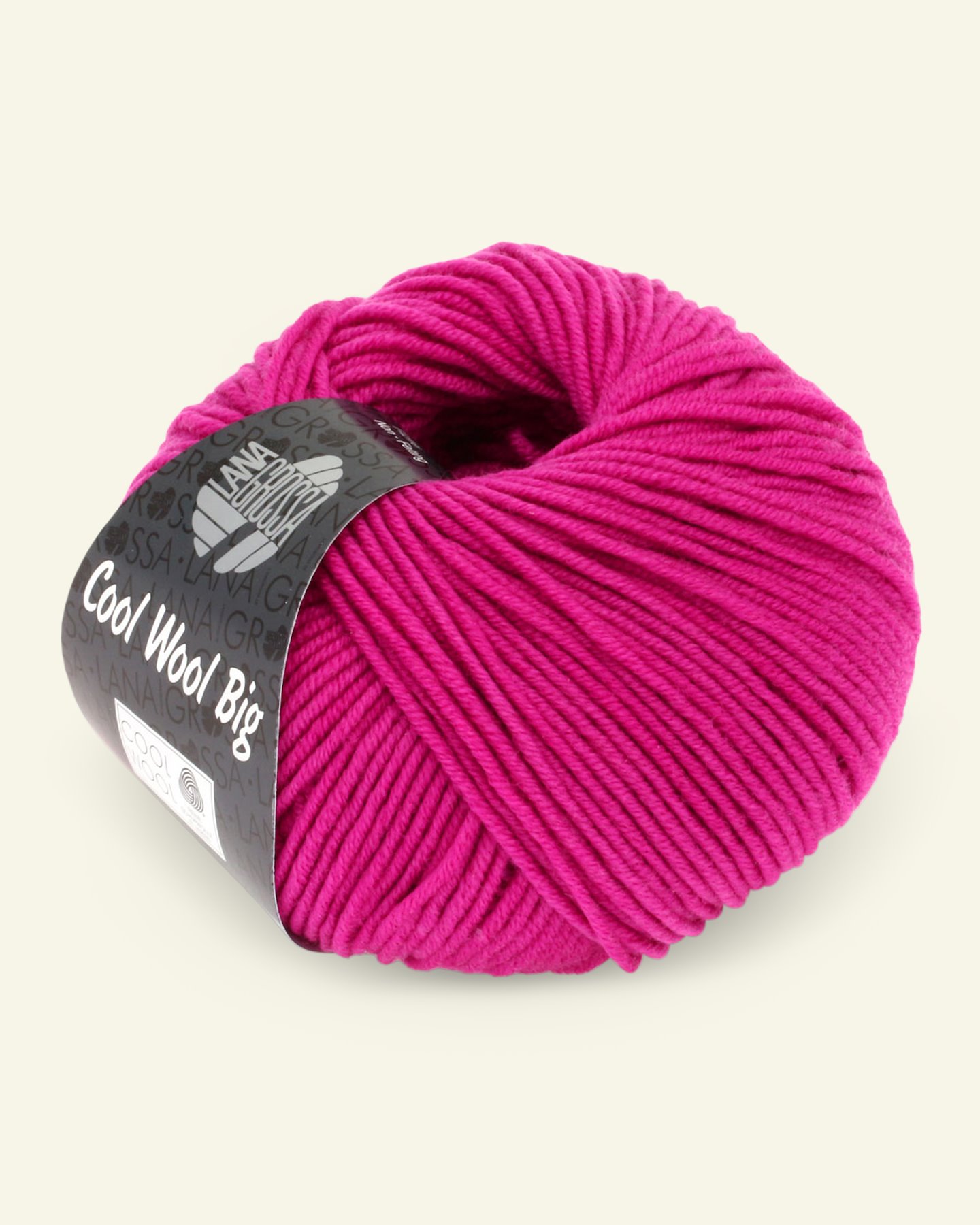 Lana Grossa, ekstrafint merinoullgarn "Cool Wool Big", varm rosa 90001101_pack