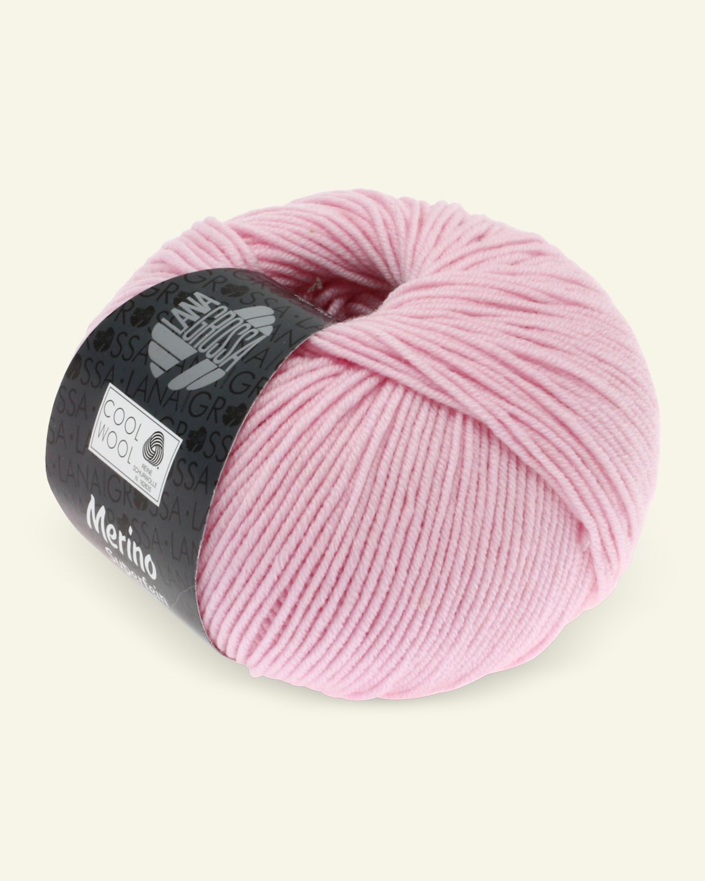 Lana Grossa, ekstrafint merinoullgarn "Cool Wool", lyserød 90001121_pack