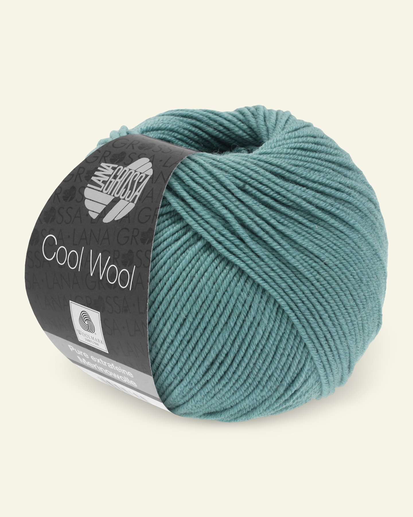 Lana Grossa, ekstrafint merinoullgarn "Cool Wool", støvet blå 90001129_pack