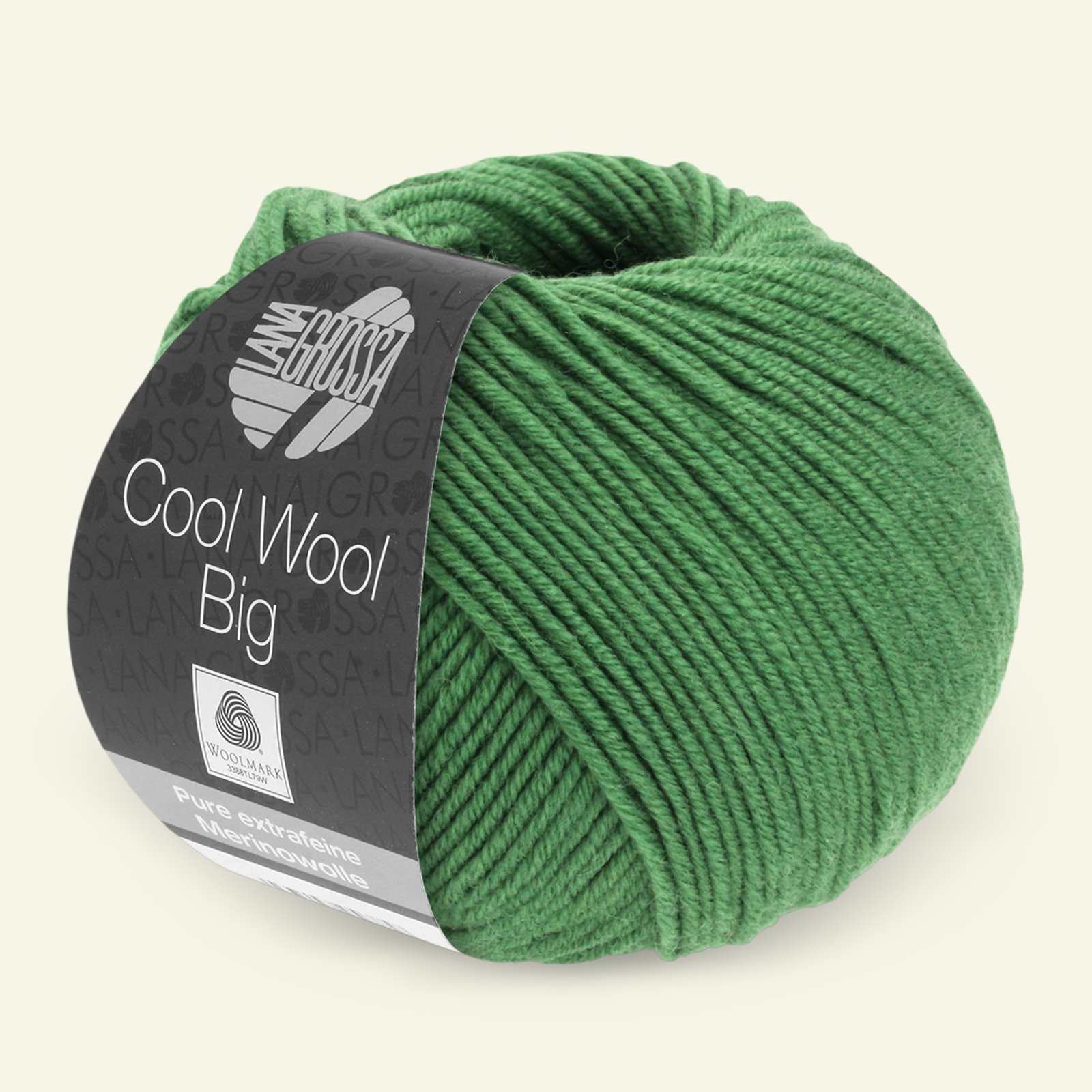 Lana Grossa, Extra feine Merinowolle Garn "Cool Wool Big", Blattgrün 90001106_pack