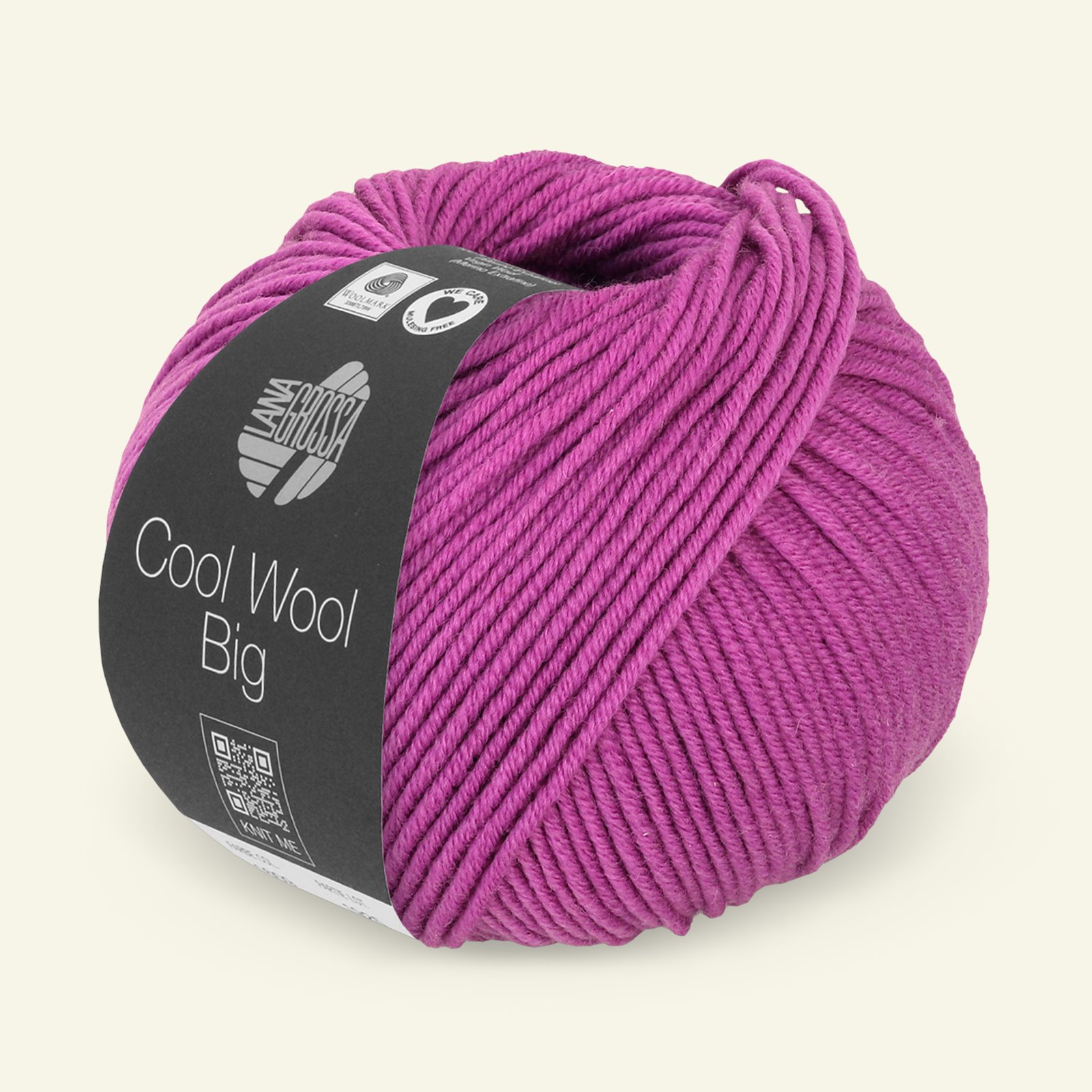 Lana Grossa, Extra feine Merinowolle Garn "Cool Wool Big", Fuchsia 90001102_pack