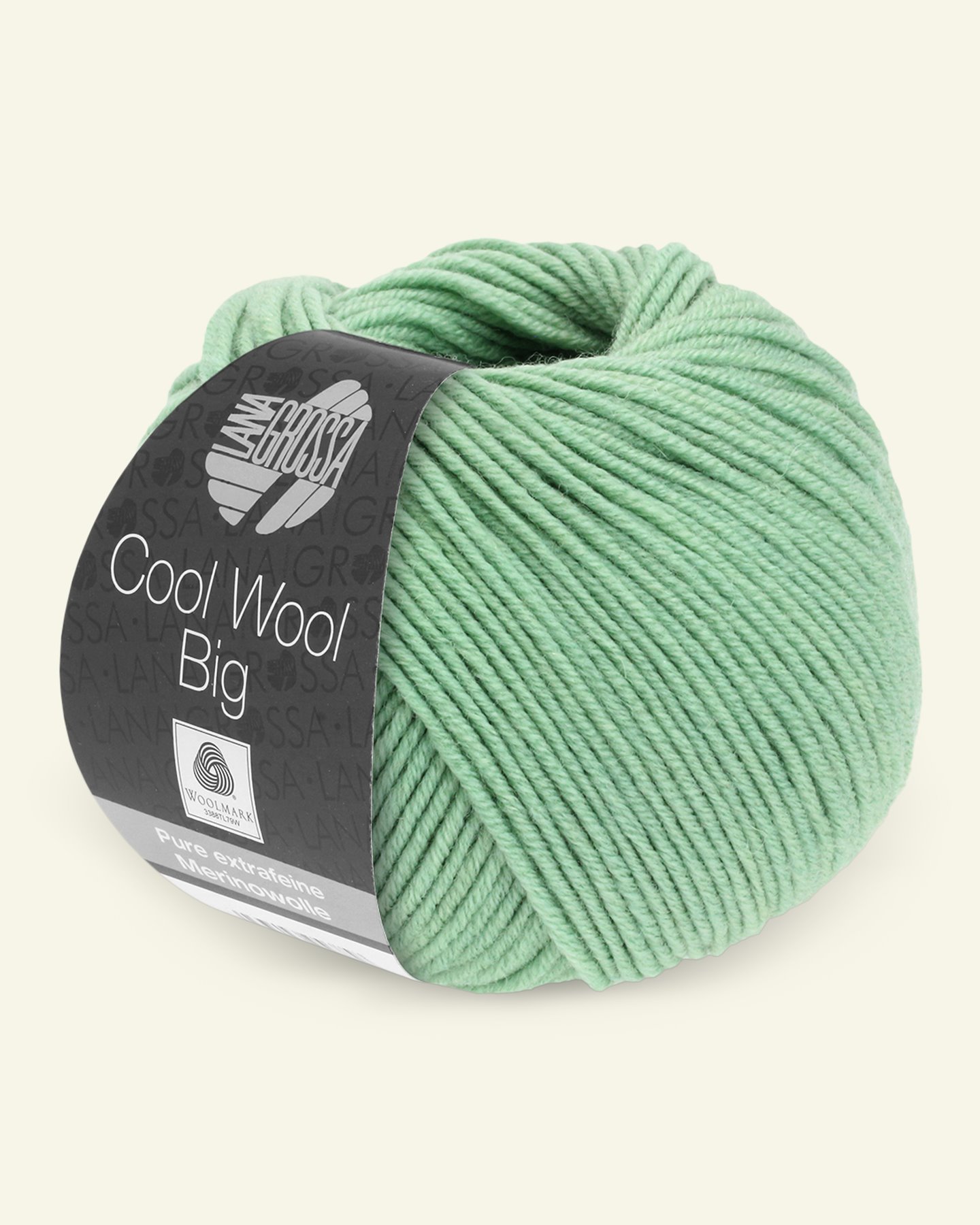 Lana Grossa, Extra feine Merinowolle Garn "Cool Wool Big", Lindgrün 90001107_pack