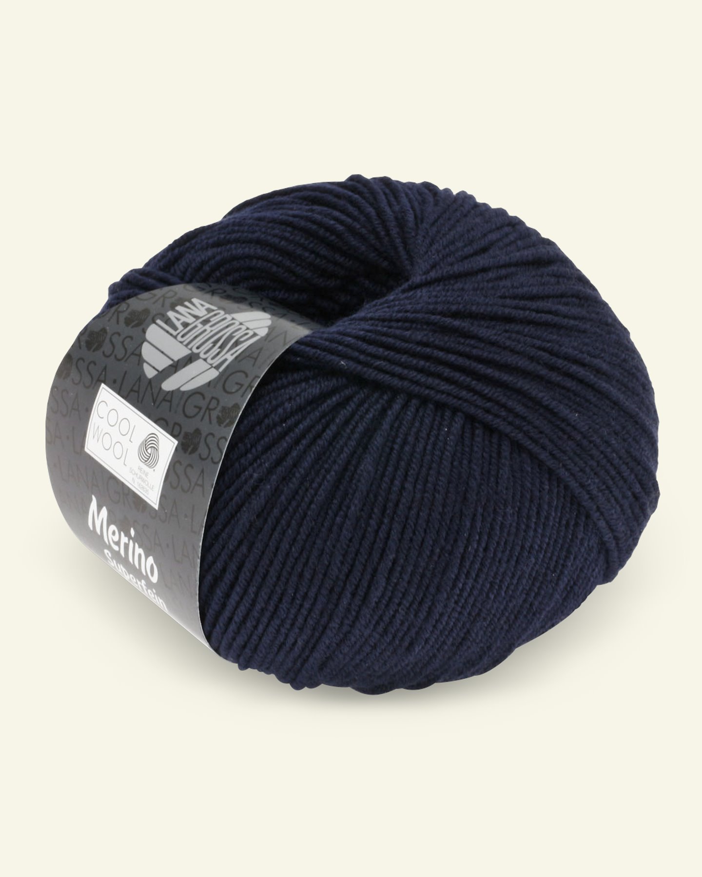 Lana Grossa, Extra feine Merinowolle Garn "Cool Wool", Nachtblau 90001123_pack
