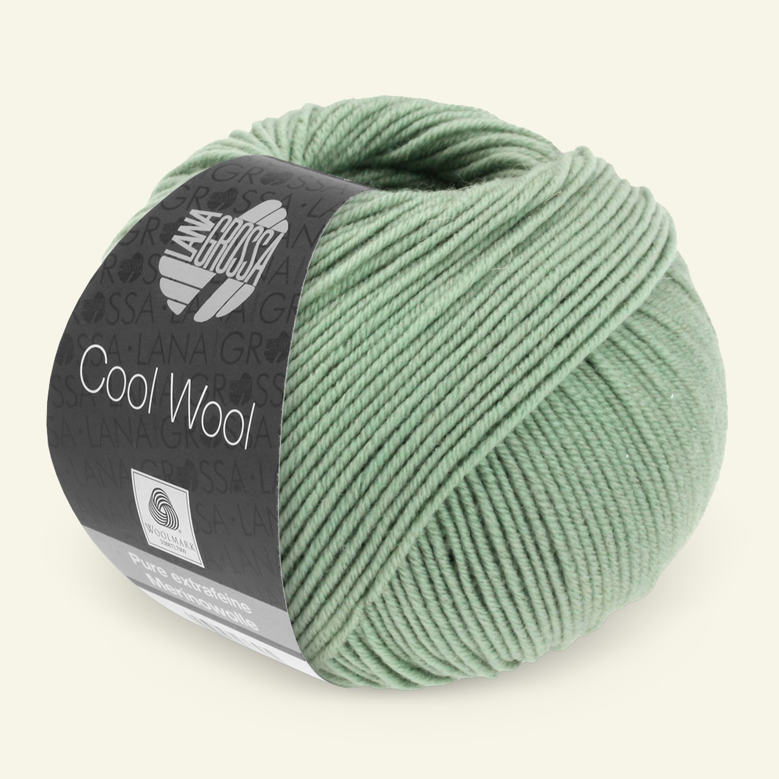 Lana Grossa, Extra feine Merinowolle Garn "Cool Wool", Resedagrün 90001127_pack