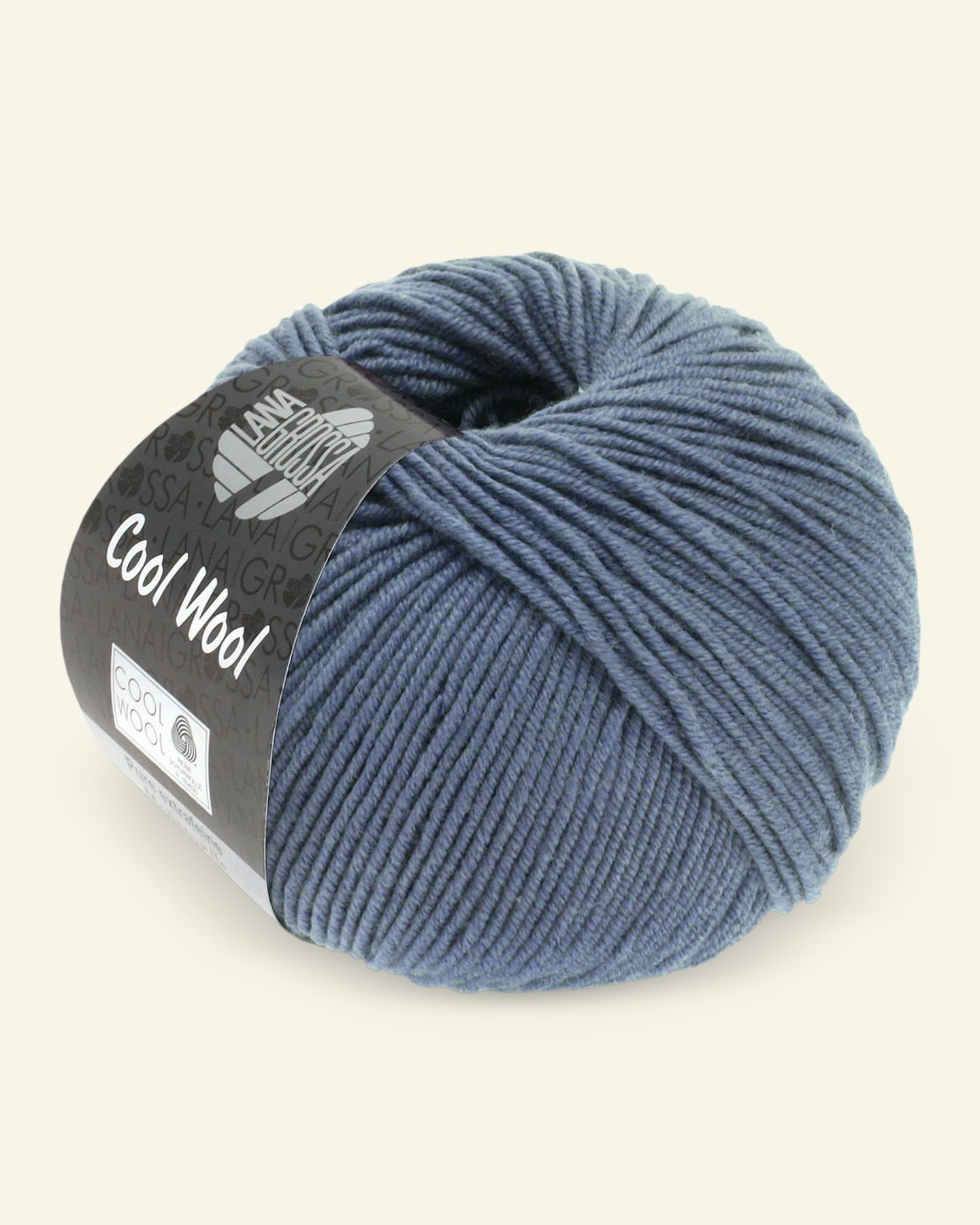 Lana Grossa, Extra feine Merinowolle Garn "Cool Wool", Stahlblau 90001122_pack