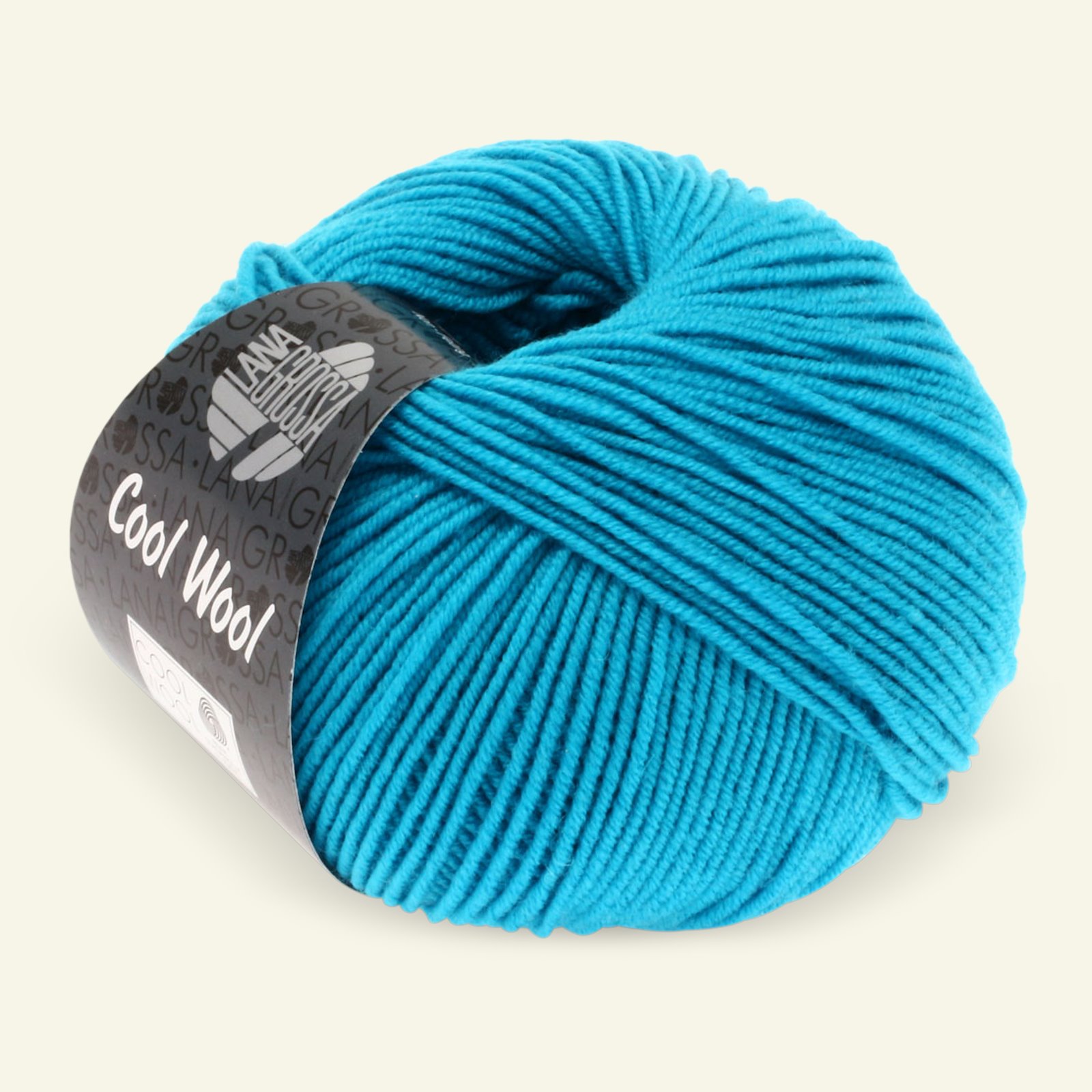 Lana Grossa, Extra feine Merinowolle Garn "Cool Wool", Türkisblau 90001124_pack