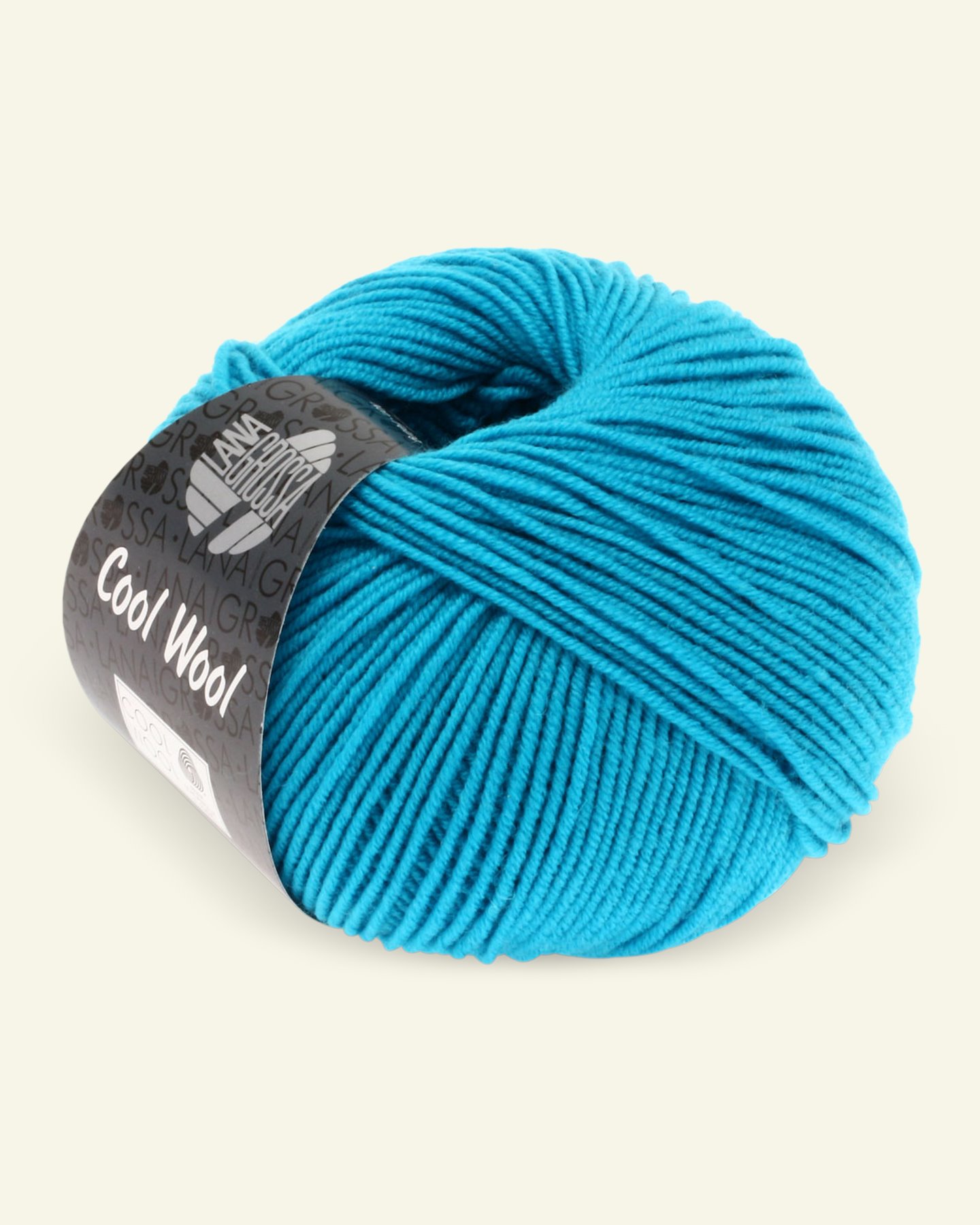 Lana Grossa, Extra feine Merinowolle Garn "Cool Wool", Türkisblau 90001124_pack