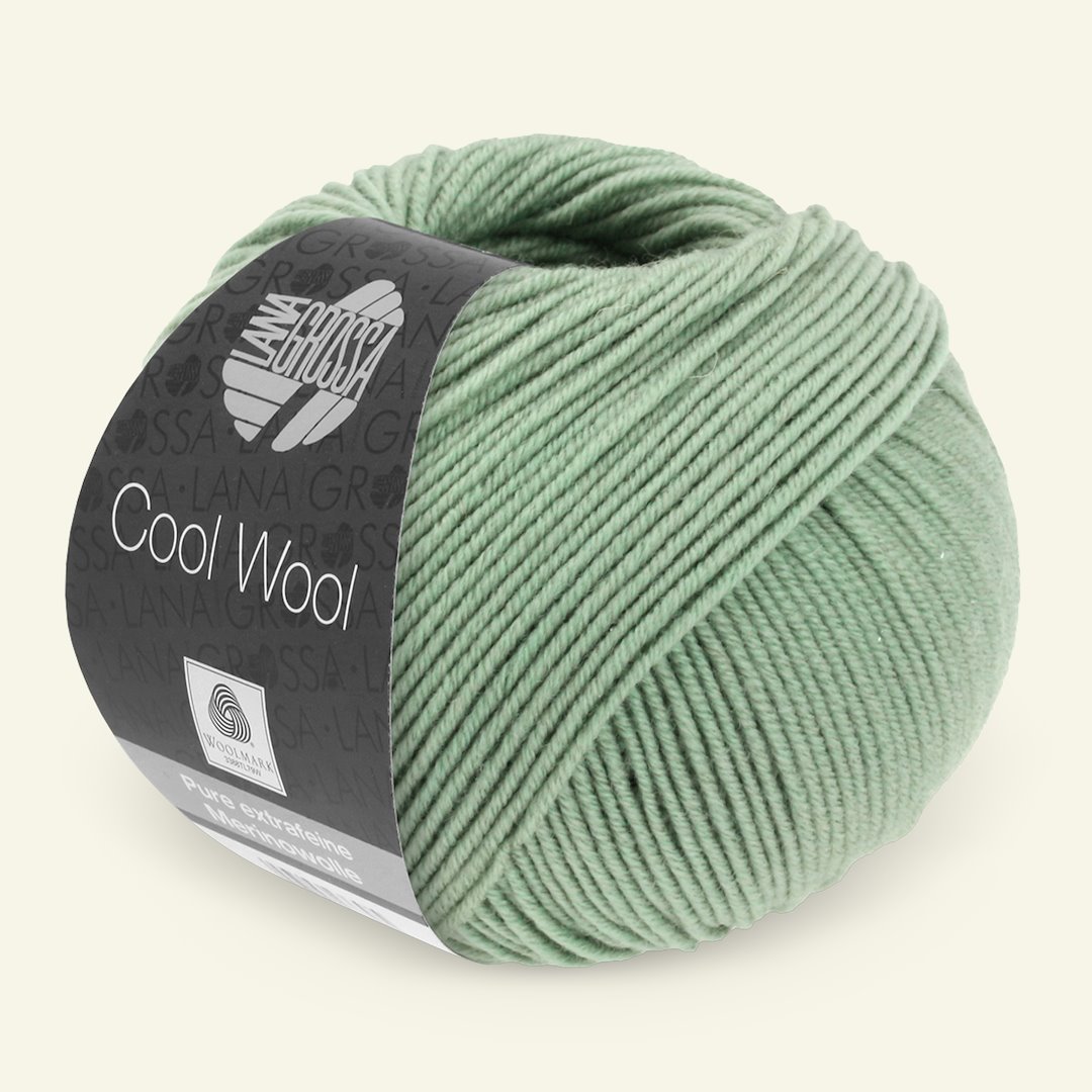 Billede af Lana Grossa, extrafin merinouldgarn "Cool Wool", aqua grøn