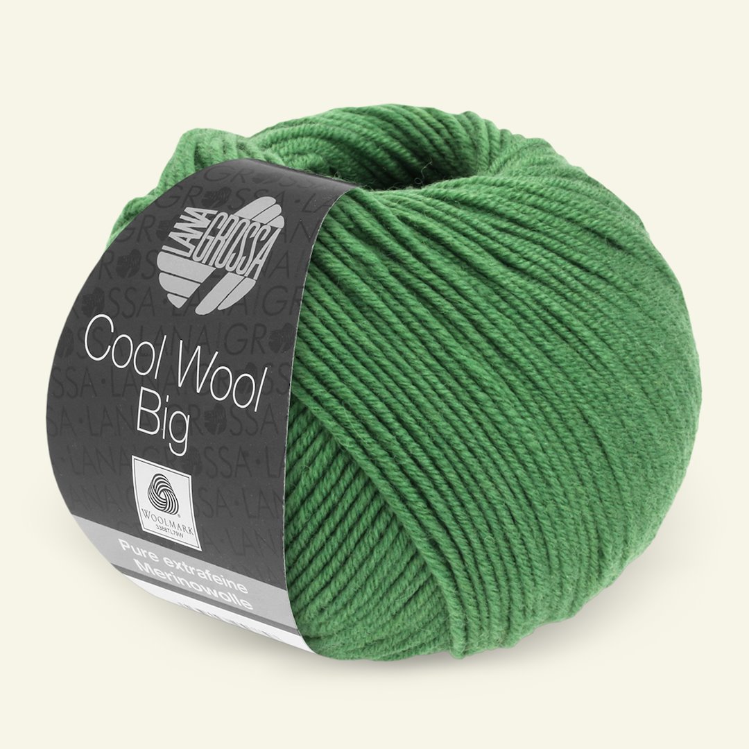 Billede af Lana Grossa, extrafin merinouldgarn "Cool Wool Big", grøn