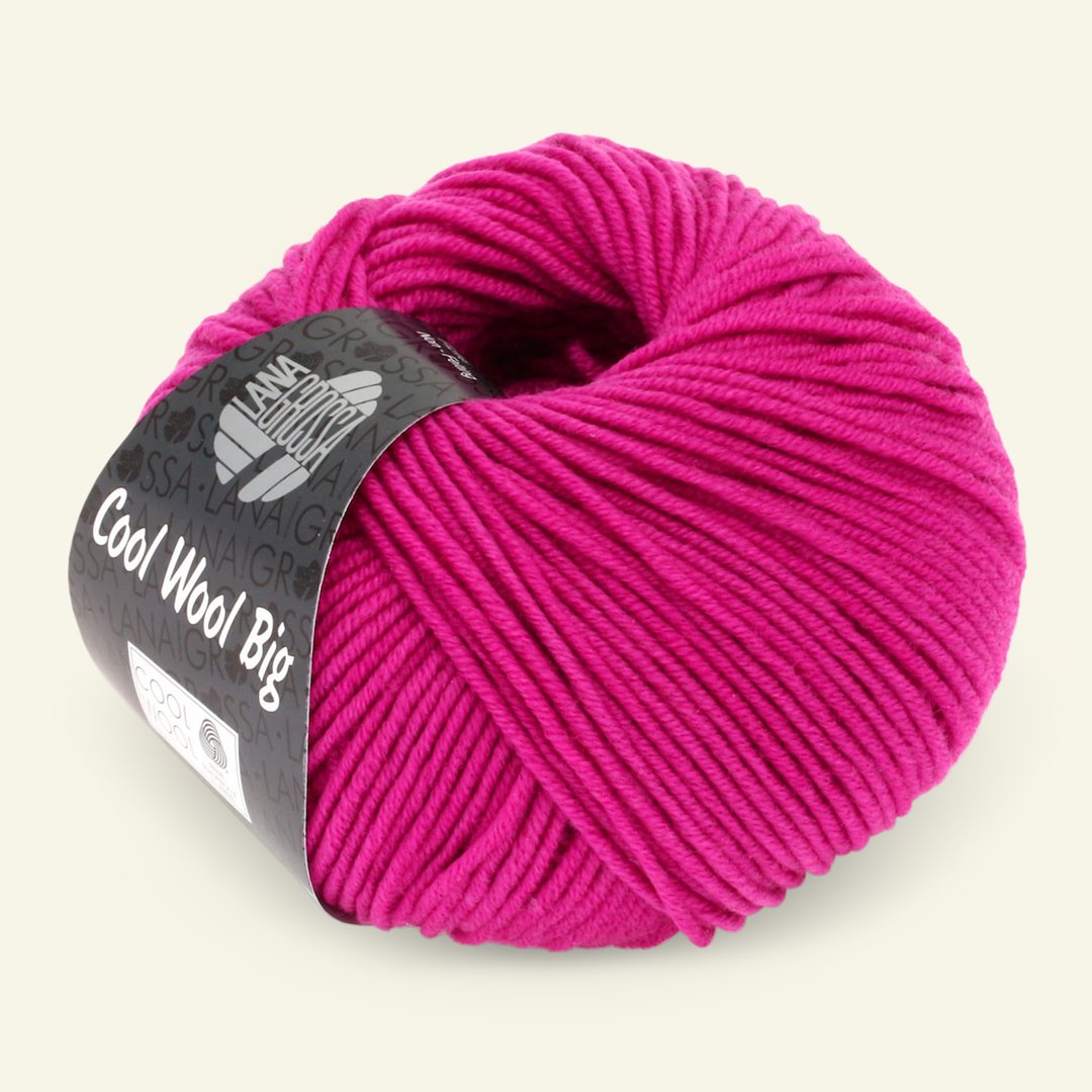 Billede af Lana Grossa, extrafin merinouldgarn "Cool Wool Big", varm pink