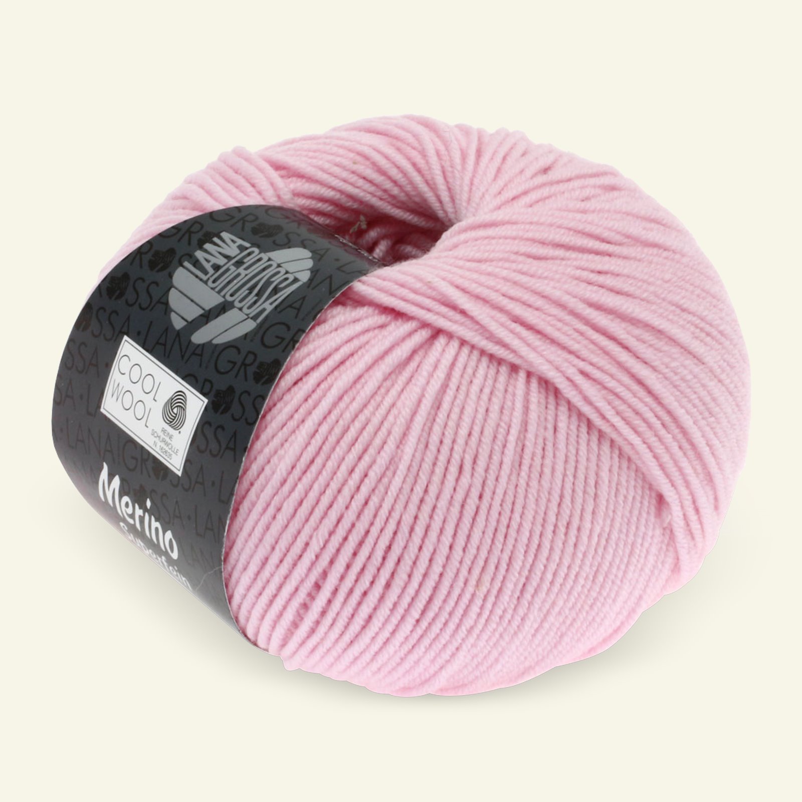Lana Grossa, extrafin merinouldgarn "Cool Wool", lyserød 90001121_pack