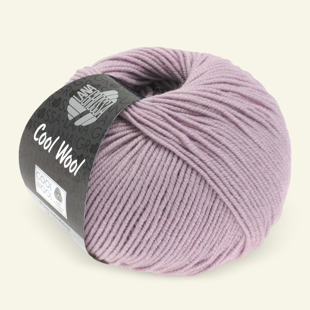 Se Lana Grossa, extrafin merinouldgarn "Cool Wool", støvet rosa hos Selfmade