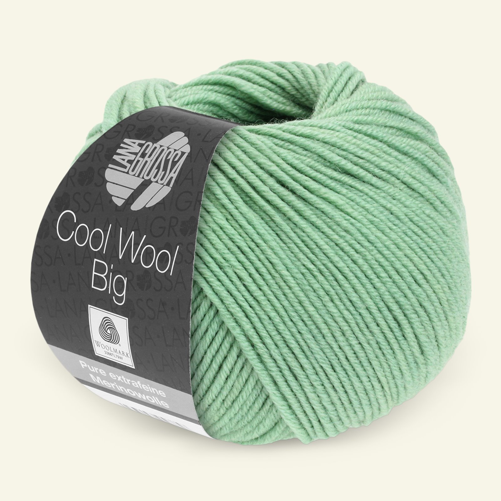Lana Grossa, extrafine merino ullgarn "Cool Wool Big", aqua grøn 90001107_pack
