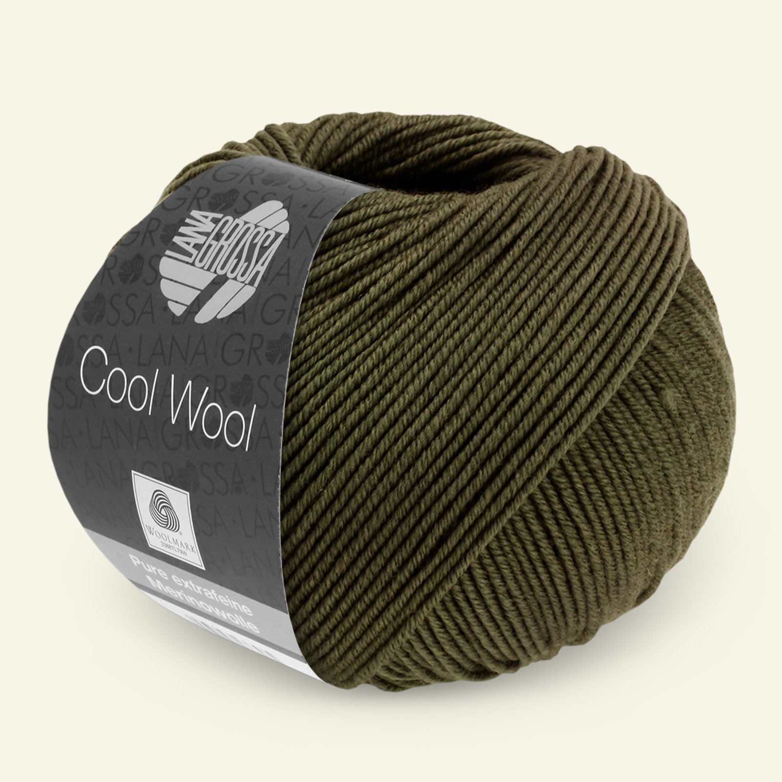 Lana Grossa, extrafine merino wool yarn "Cool Wool", olive green 90001132_pack