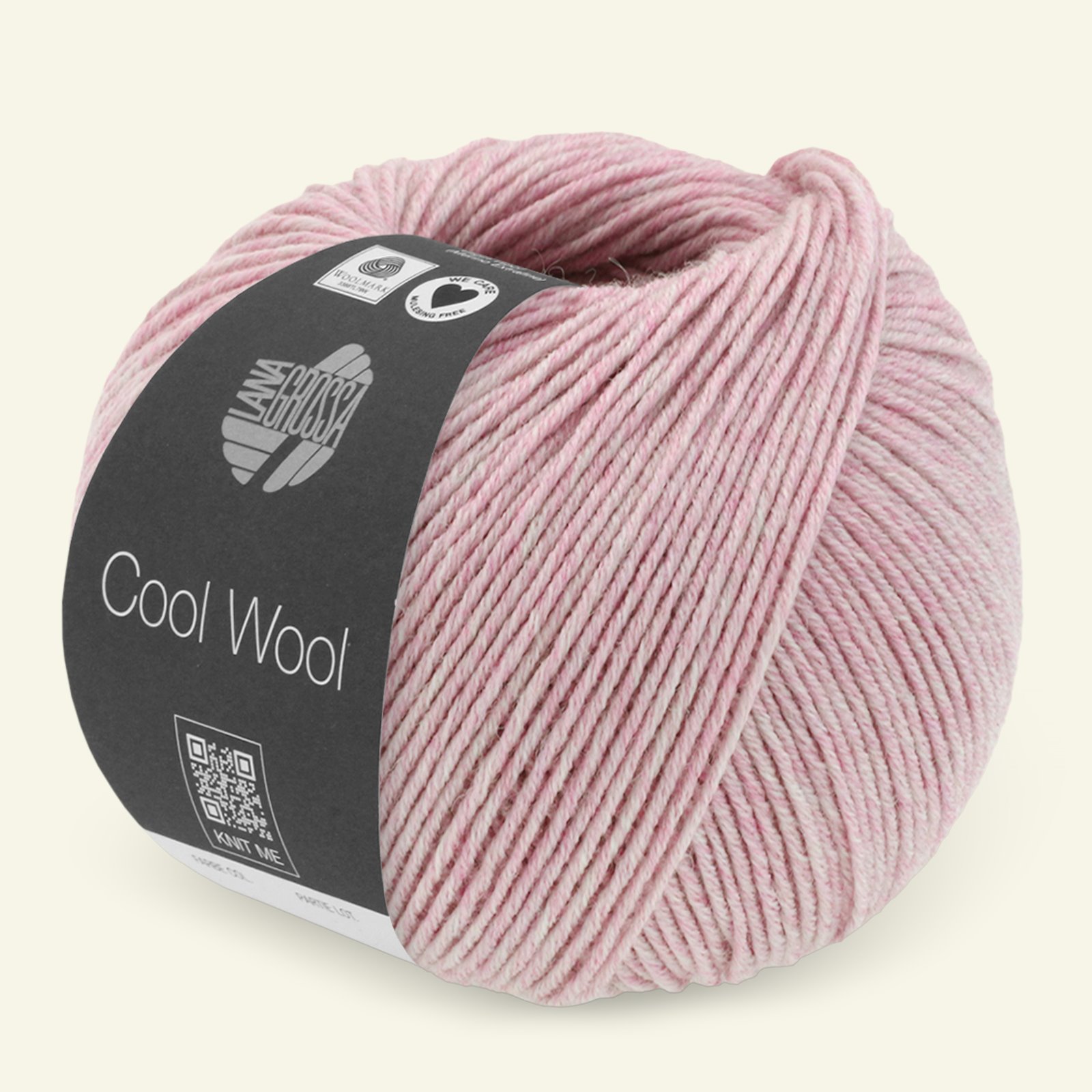 Lana Grossa, extrafine merino wool yarn "Cool Wool", rose mel. 90001116_pack