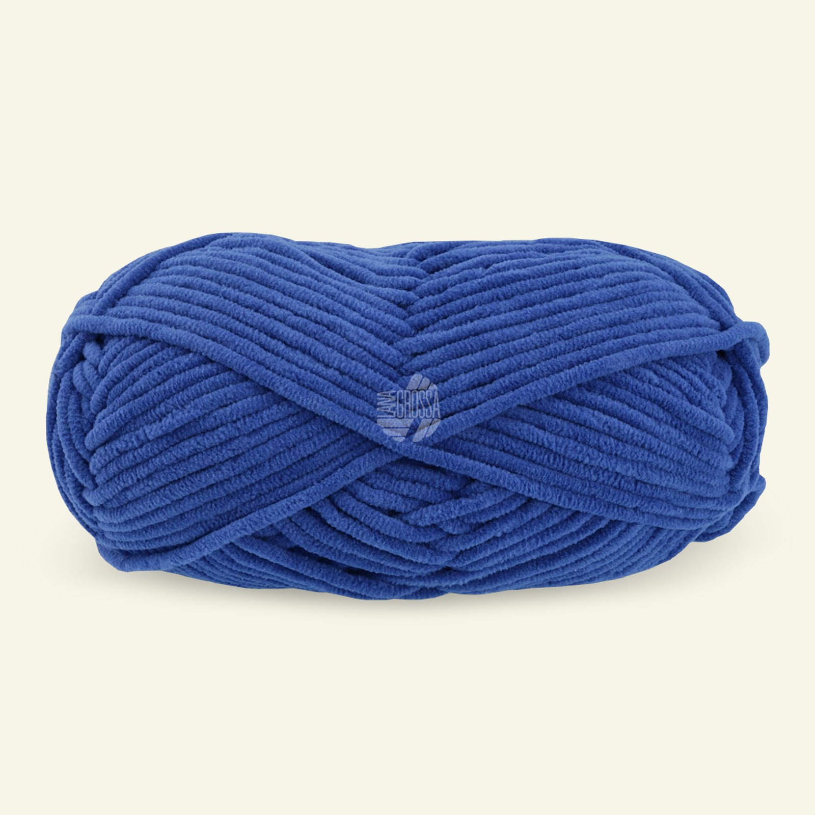 Lana Grossa, polyester yarn / velour yarn "The Look", cobalt blue 90001144_pack