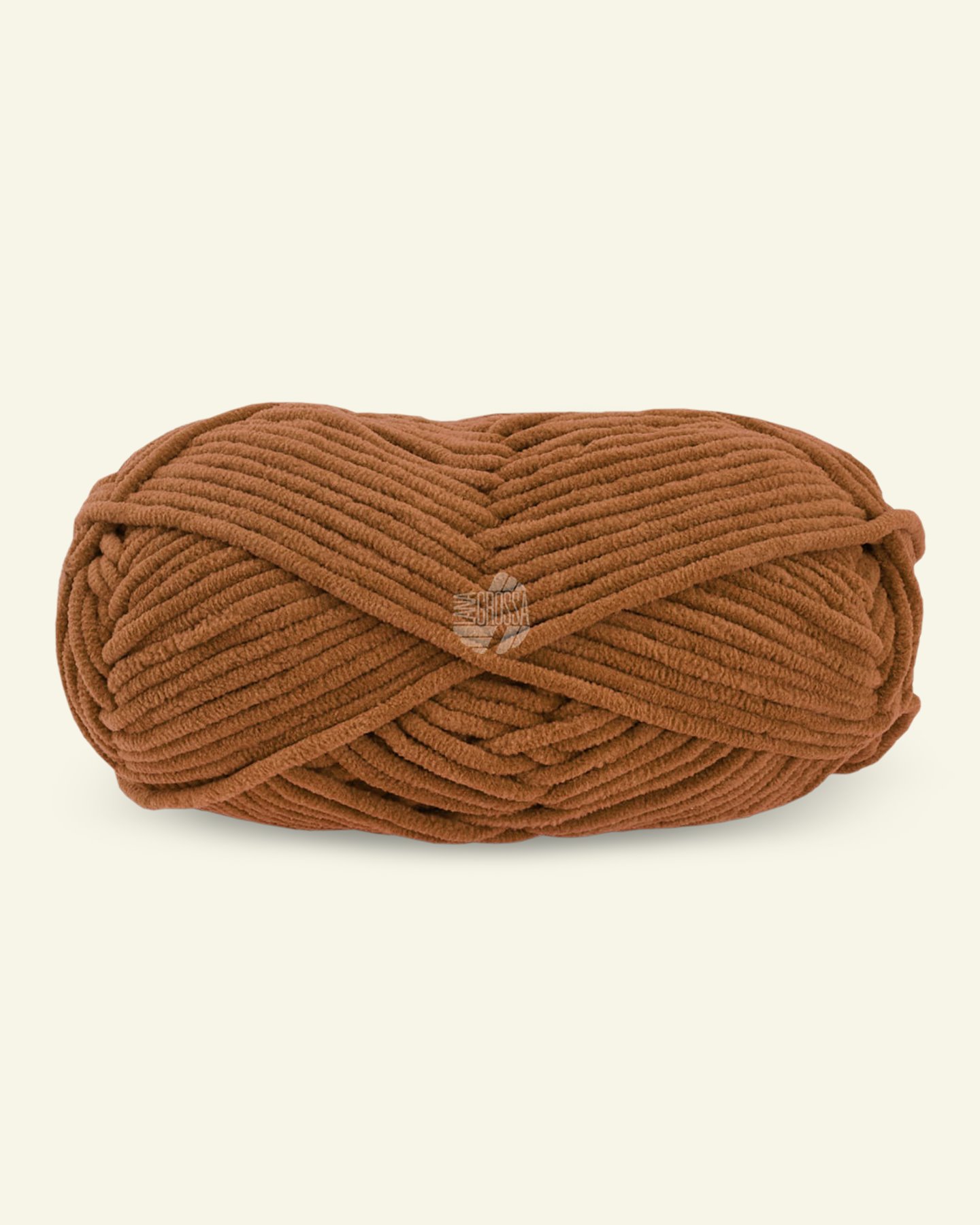 Lana Grossa, polyester yarn / velour yarn "The Look", light brown 90001141_pack