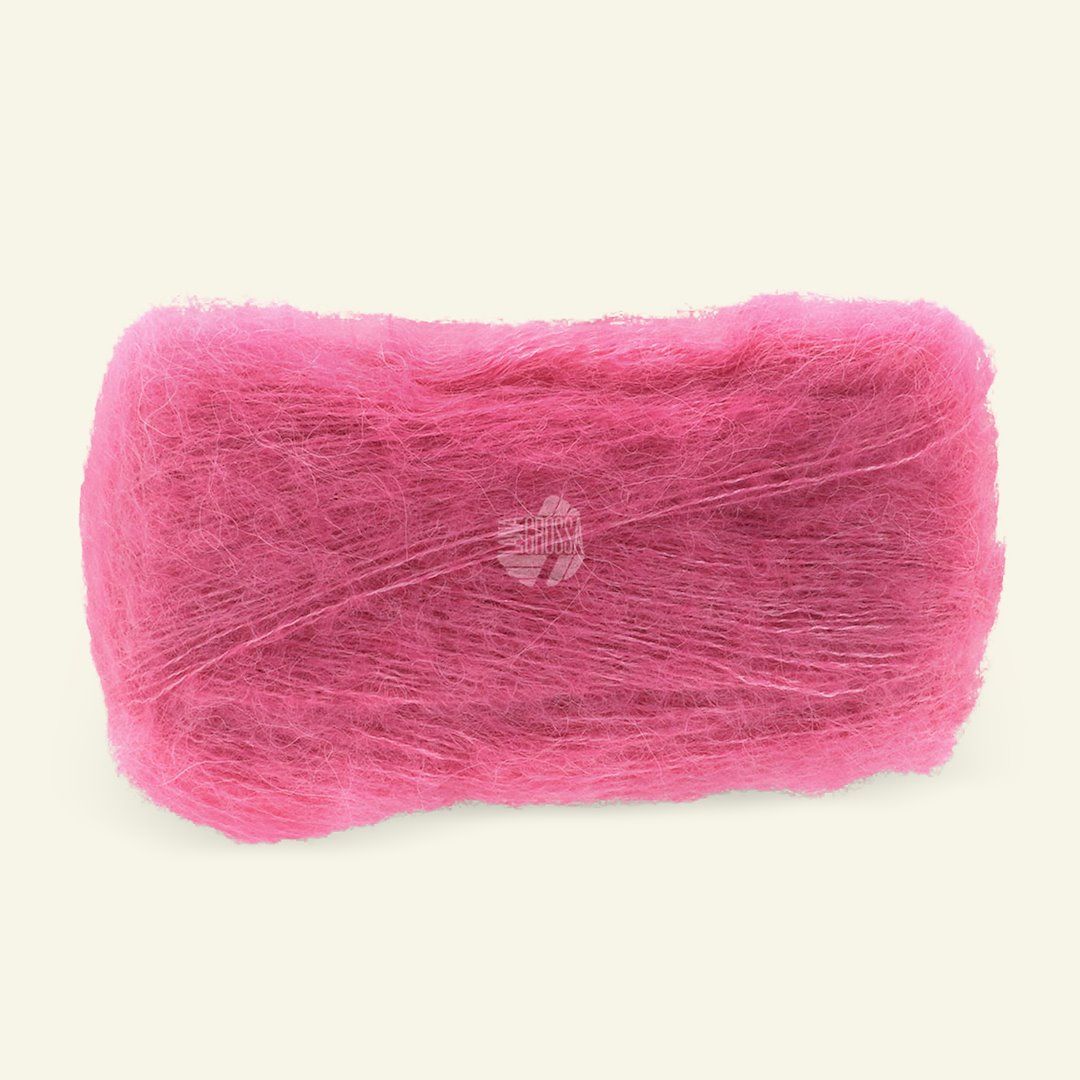 Se Lana Grossa, silke/alpacagarn "Setasuri", pink hos Selfmade