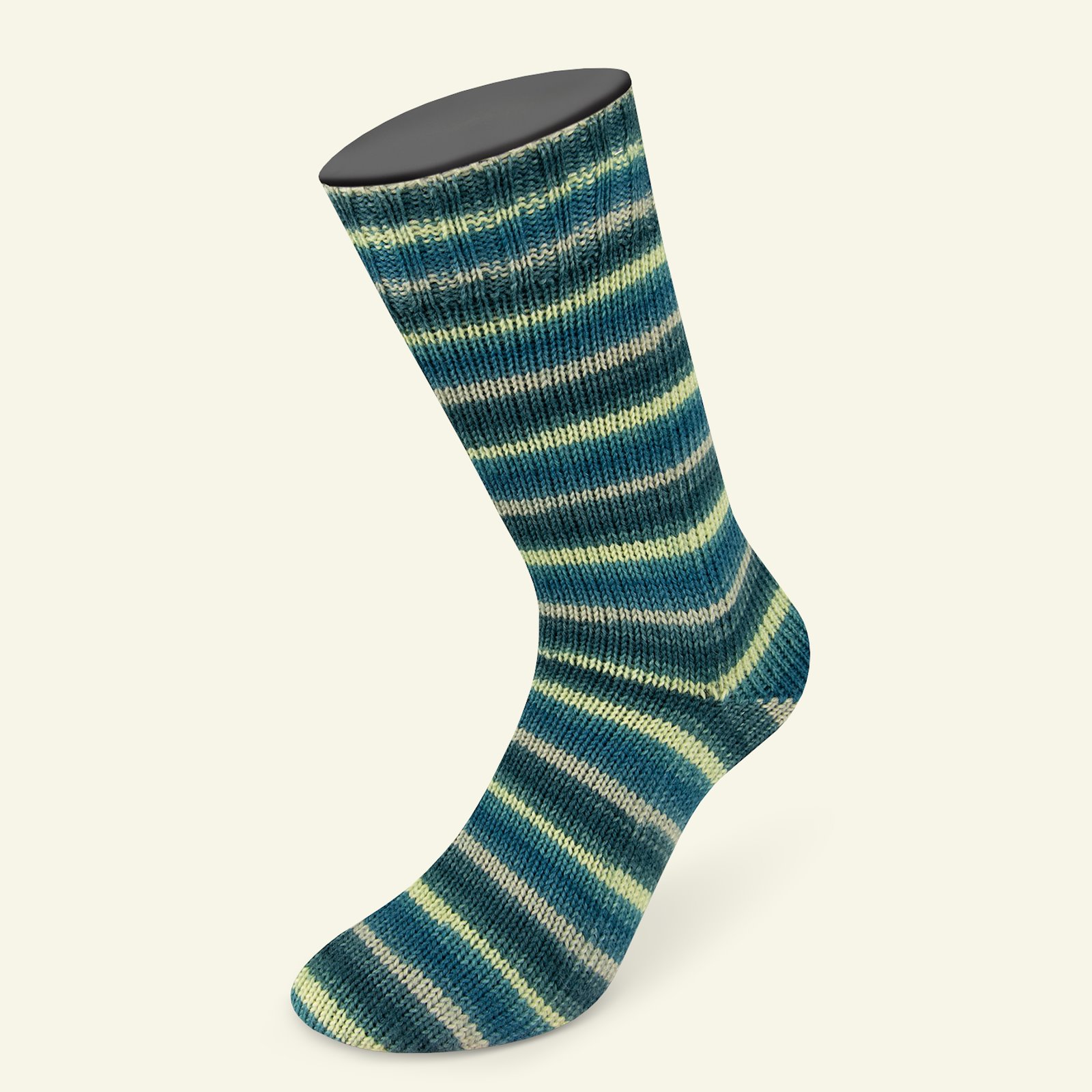 Lana Grossa, sock yarn with wool "Meilenweit 100 Intenso", aqua 90001164_pack_b