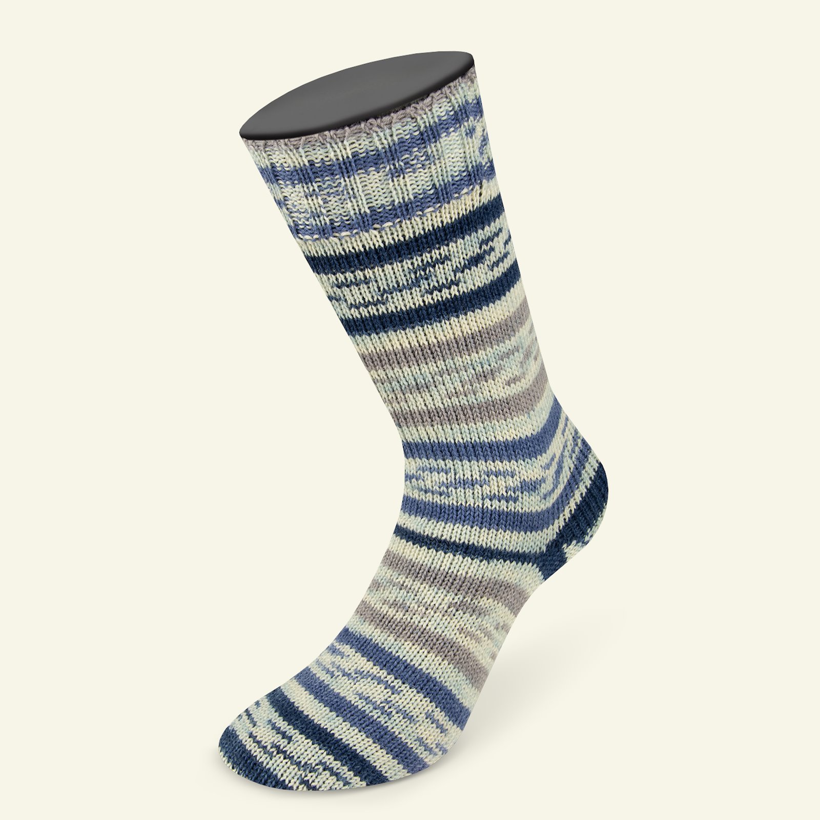 Lana Grossa, sock yarn with wool "Meilenweit 100 Marinella", blau 90001165_pack_b