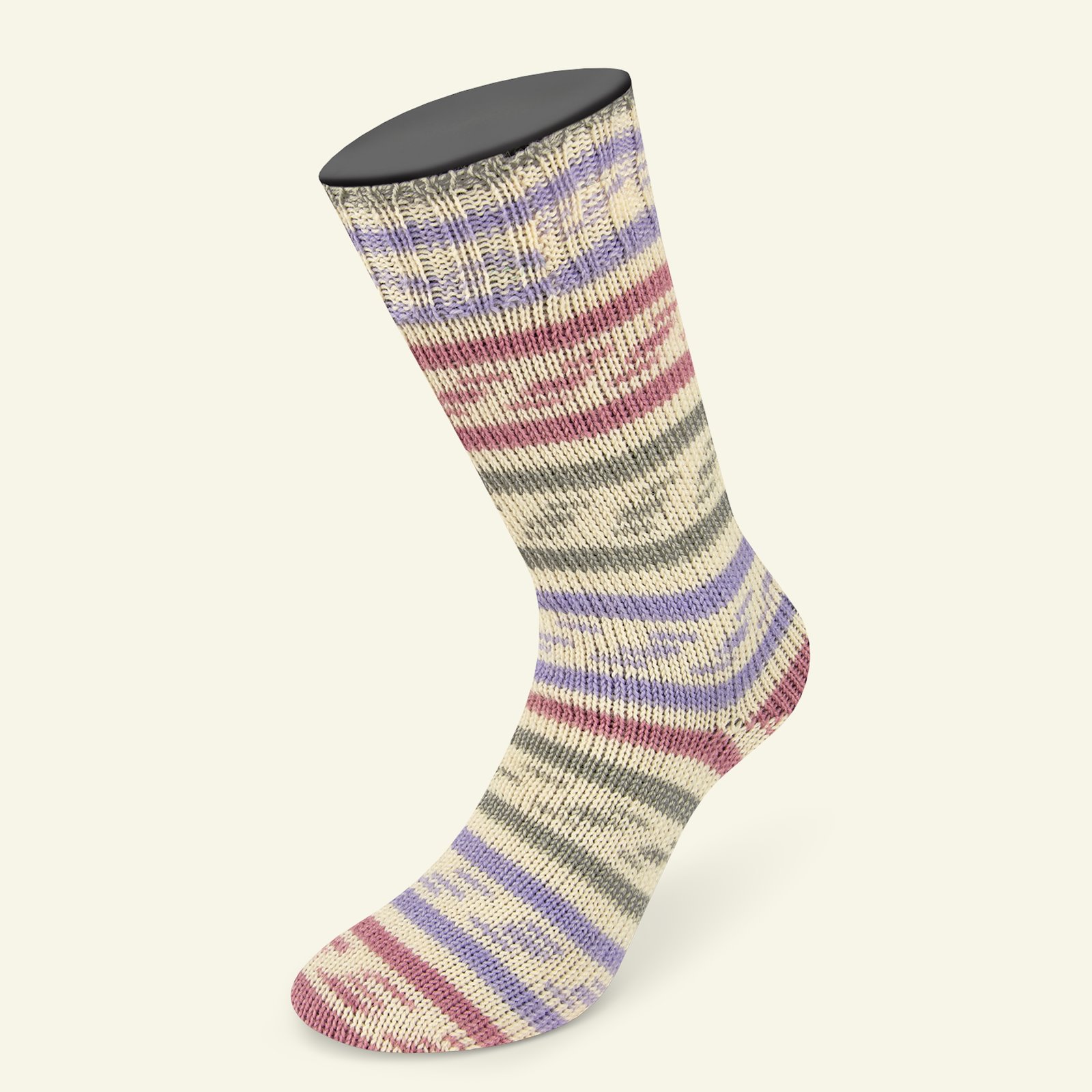 Lana Grossa, sock yarn with wool "Meilenweit 100 Marinella", rosa 90001167_pack_b