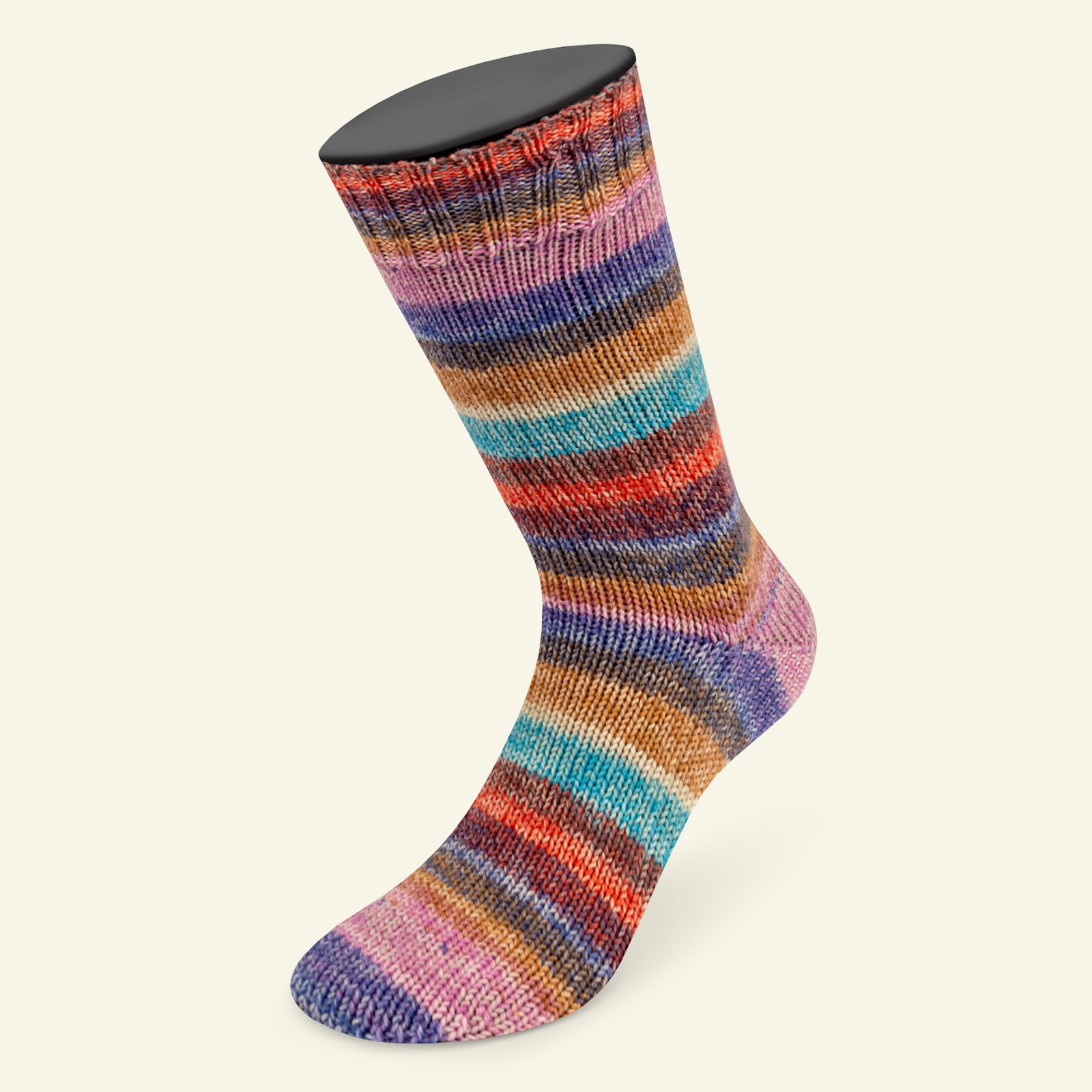 Lana Grossa, sock yarn with wool "Meilenweit 100 merino extrafin Cosima", violet 90001155_pack_b