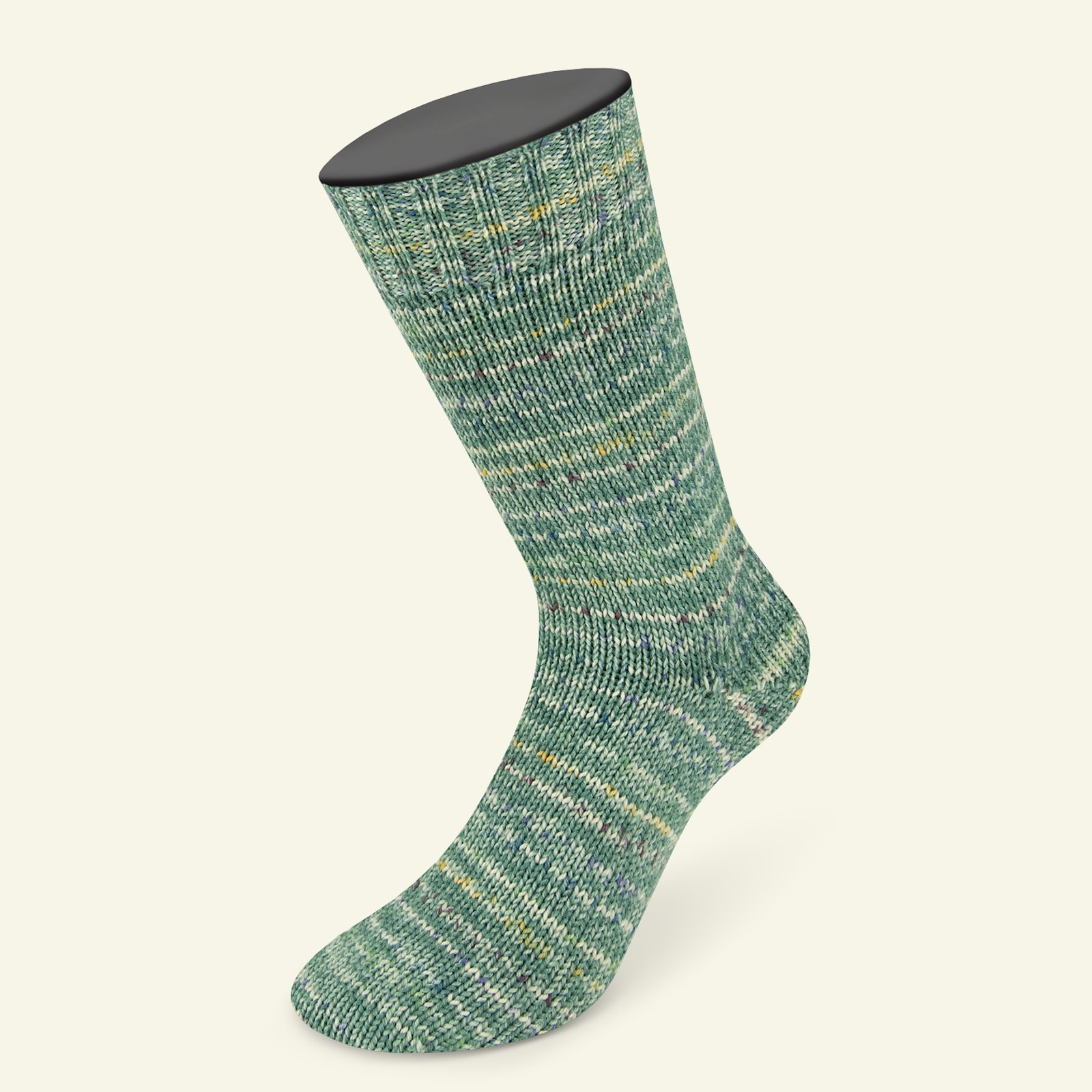 Lana Grossa, sock yarn with wool "Meilenweit 100 merino extrafin Stella", green 90001161_pack_b