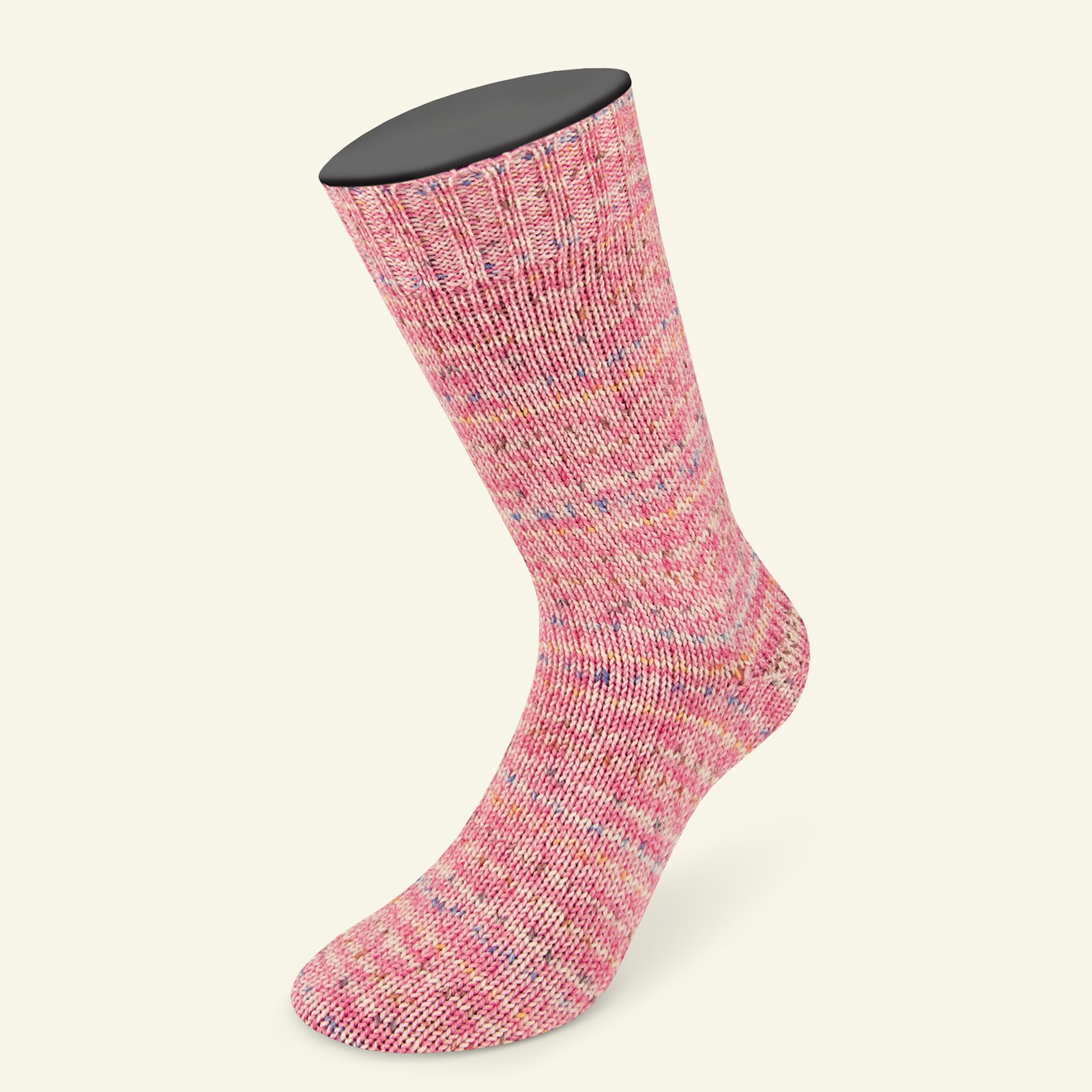 Lana Grossa, sock yarn with wool "Meilenweit 100 merino extrafin Stella", rose 90001159_pack_b