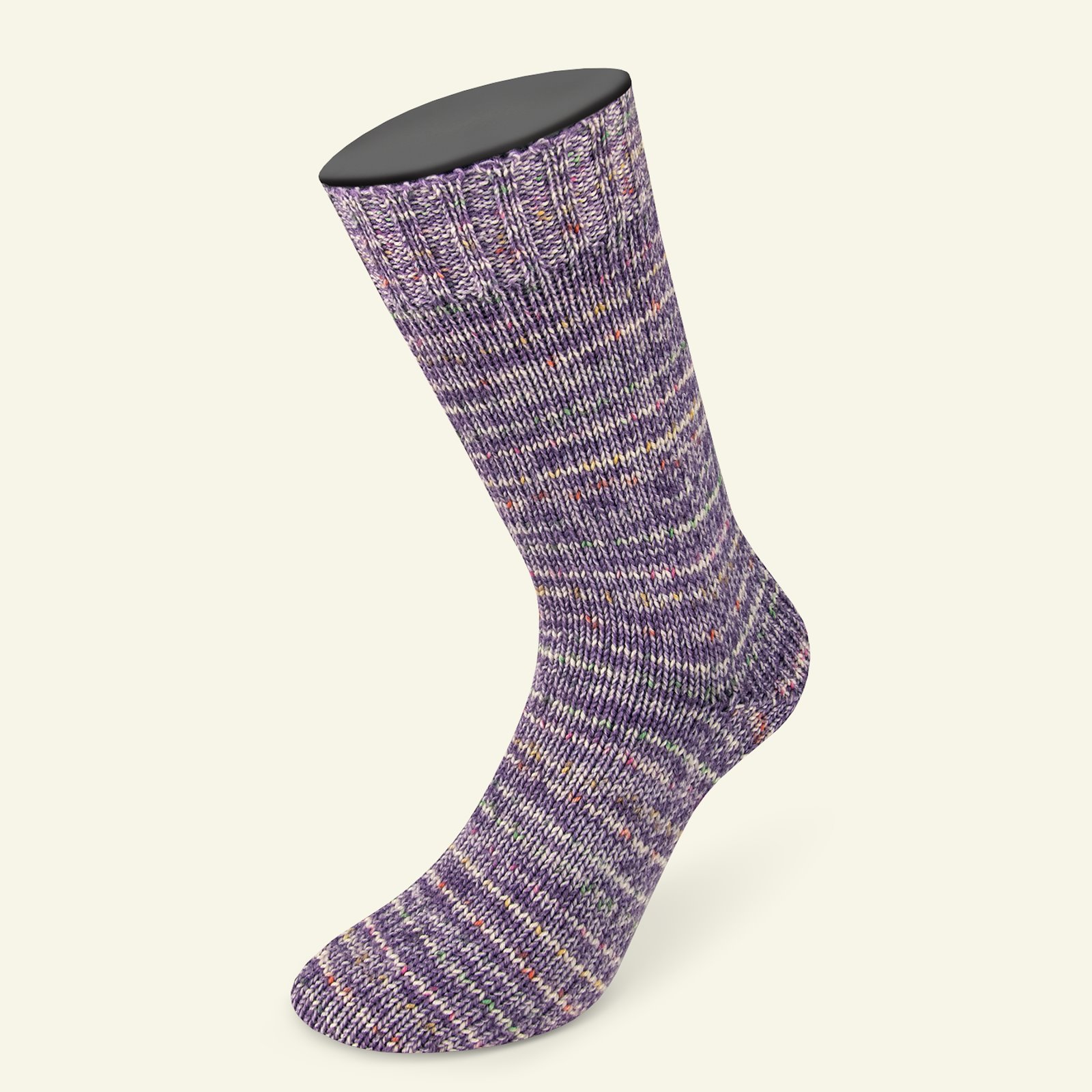 Lana Grossa, sock yarn with wool "Meilenweit 100 merino extrafin Stella", violet 90001160_pack_b