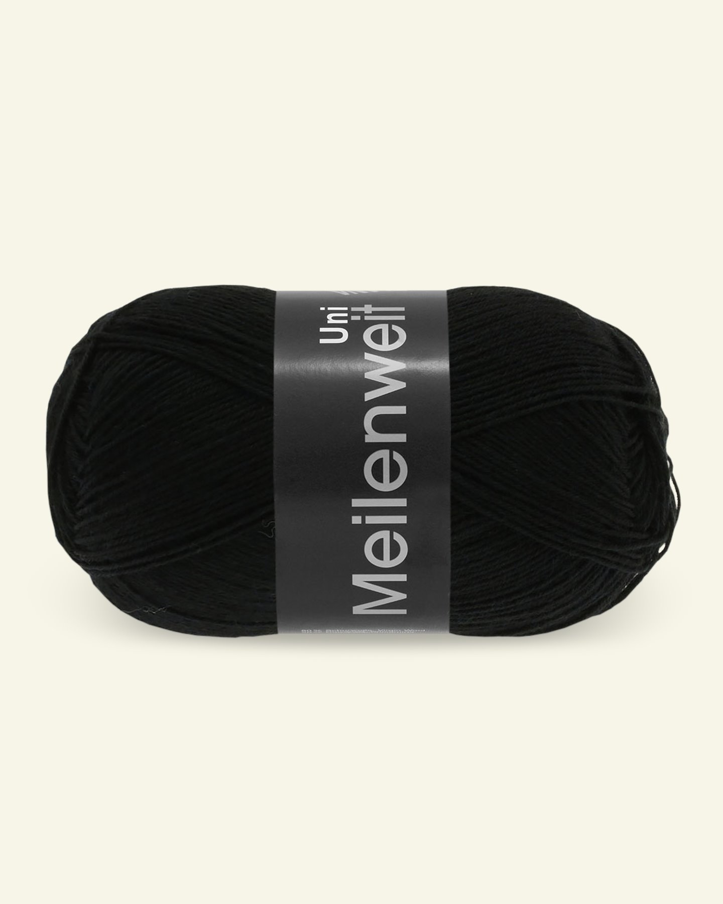 Lana Grossa, sock yarn with wool "Meilenweit 100 Uni", black 90000998_pack