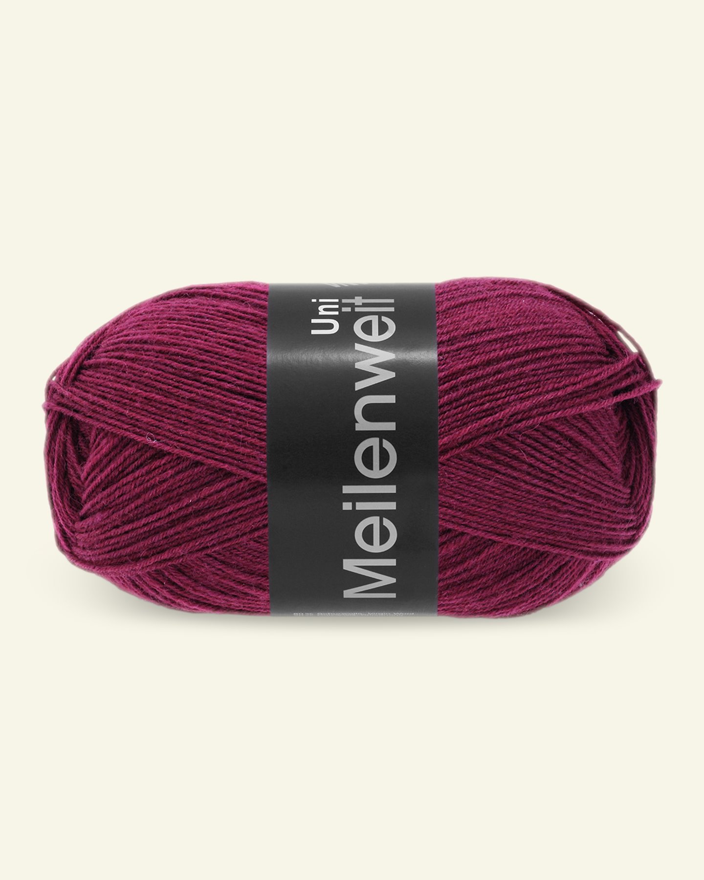Lana Grossa, sock yarn with wool "Meilenweit 100 Uni", bordeaux 90001000_pack