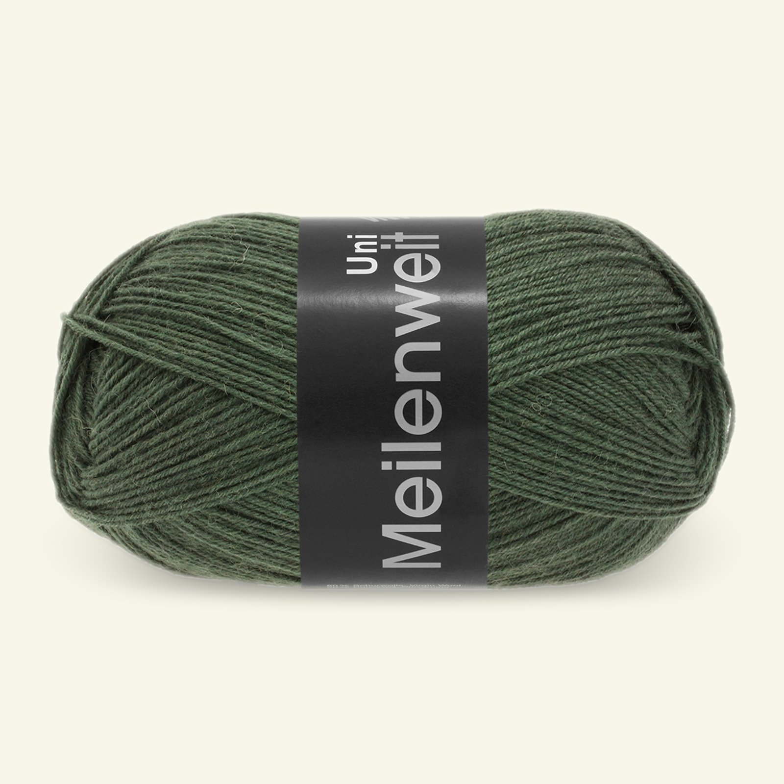 Lana Grossa, sock yarn with wool "Meilenweit 100 Uni", bottle green 90001002_pack