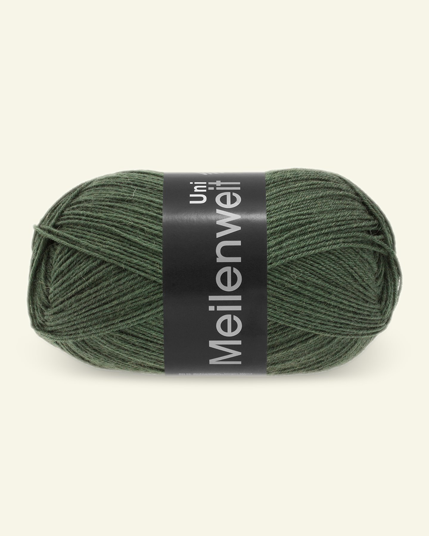Lana Grossa, sock yarn with wool "Meilenweit 100 Uni", bottle green 90001002_pack