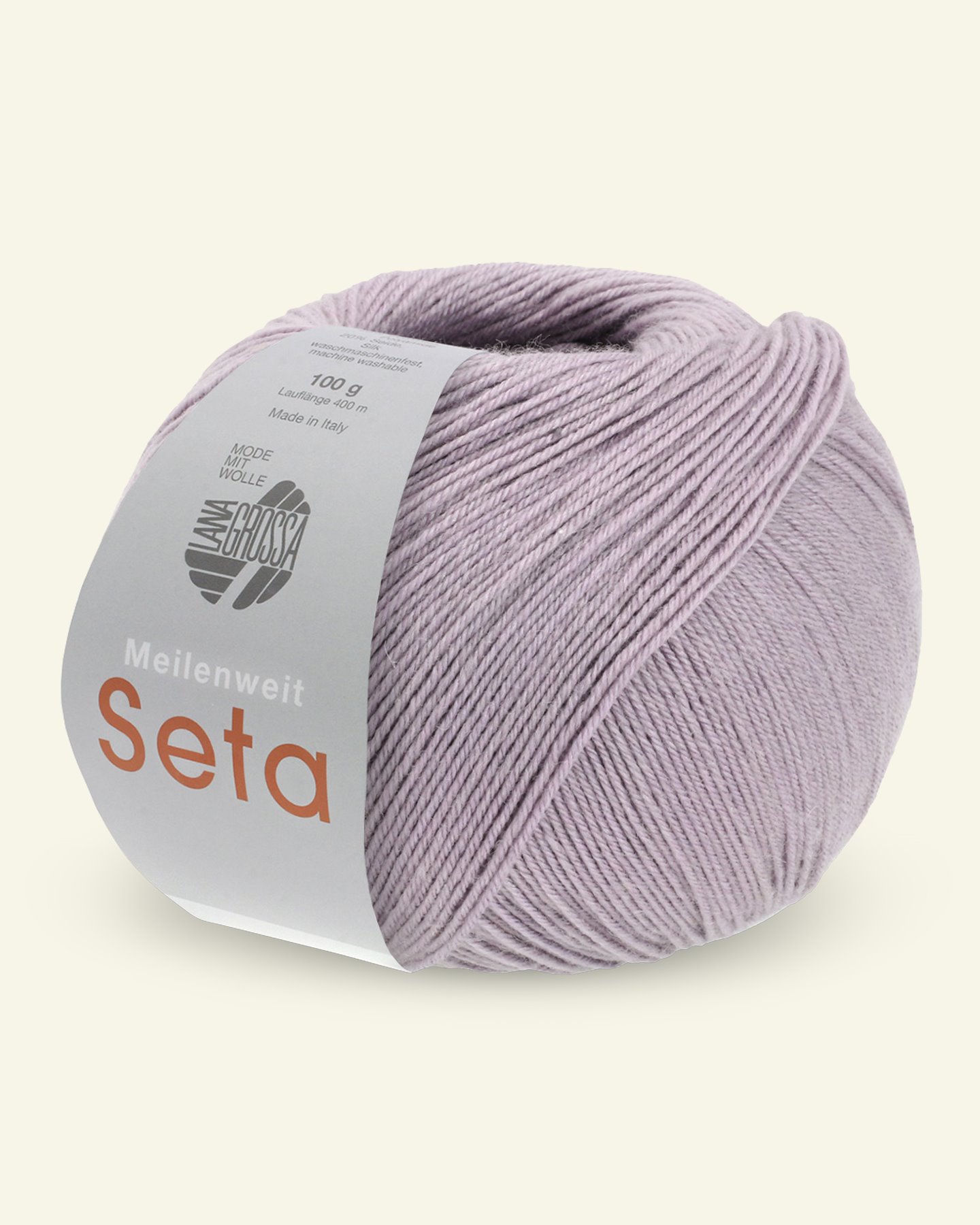 Lana Grossa, strømpegarn med ull og silke "Meilenweit 100 Seta", fiolett 90000974_pack