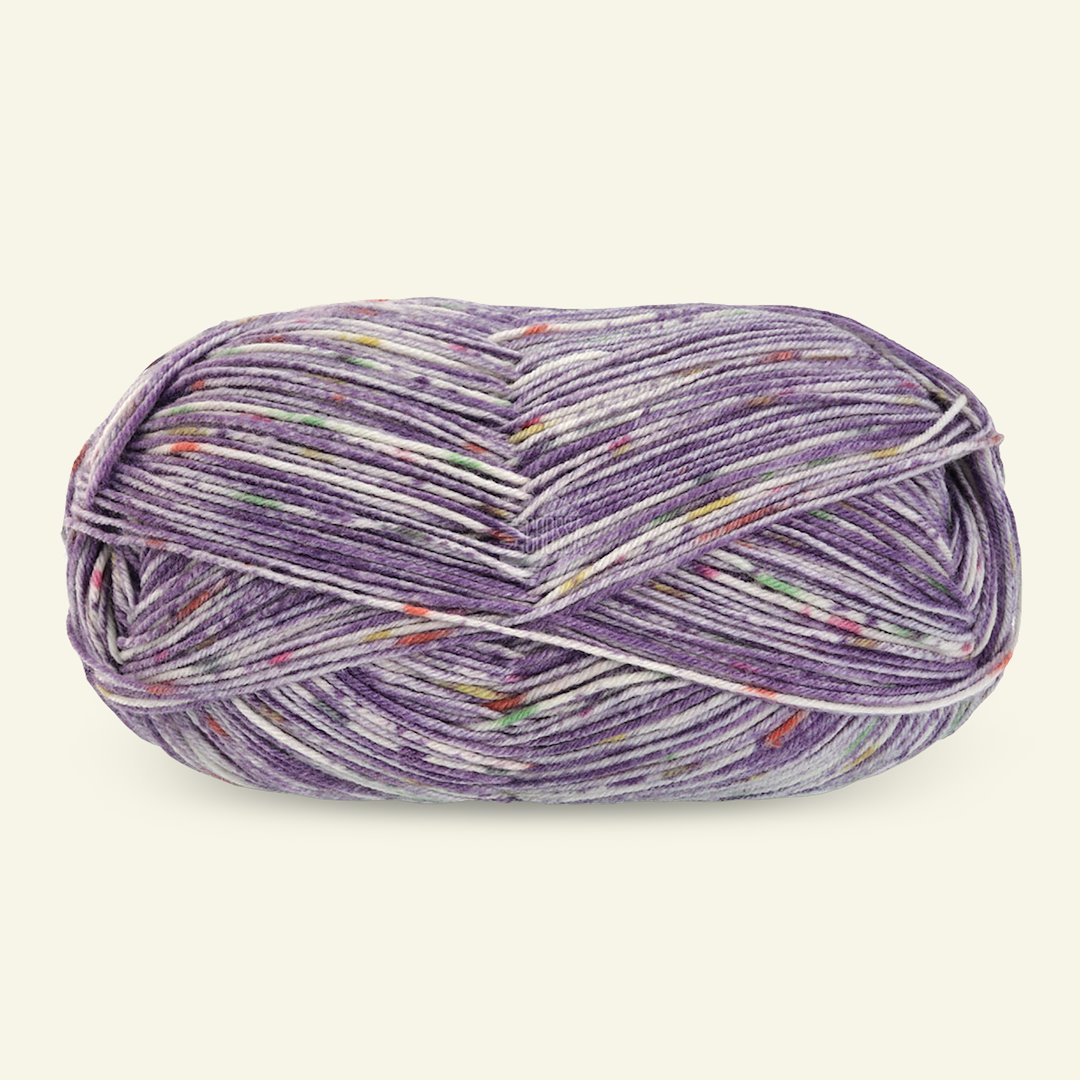 Billede af Lana Grossa, uld strømpegarn "Meilenweit 100 merino extrafin Stella", violet