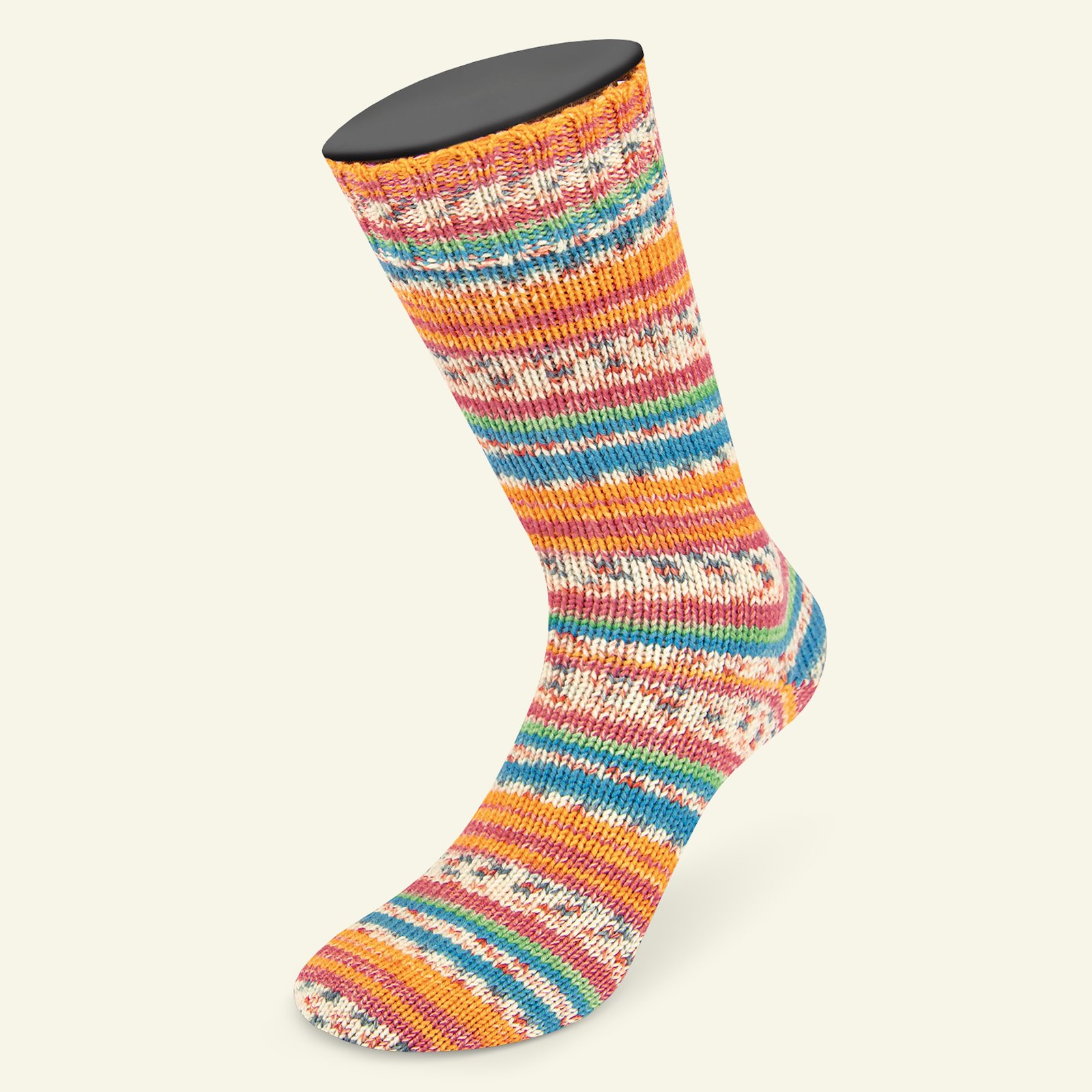 Lana Grossa, wool/silk sock yarn "Meilenweit 100 Seta Felicia", orange 90001149_pack_b
